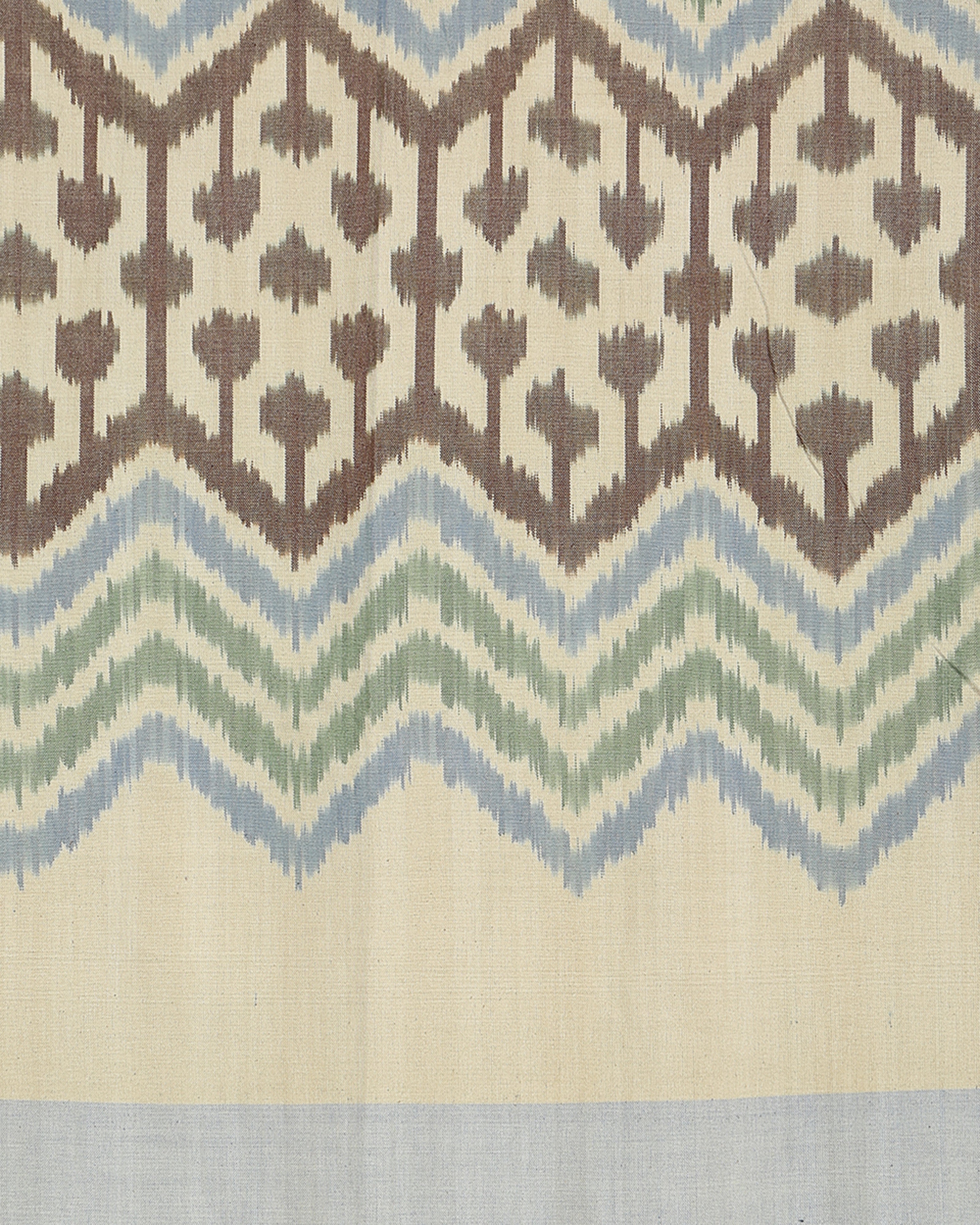 Zandra Pochampally Warp Ikat Cotton Double Bed Cover