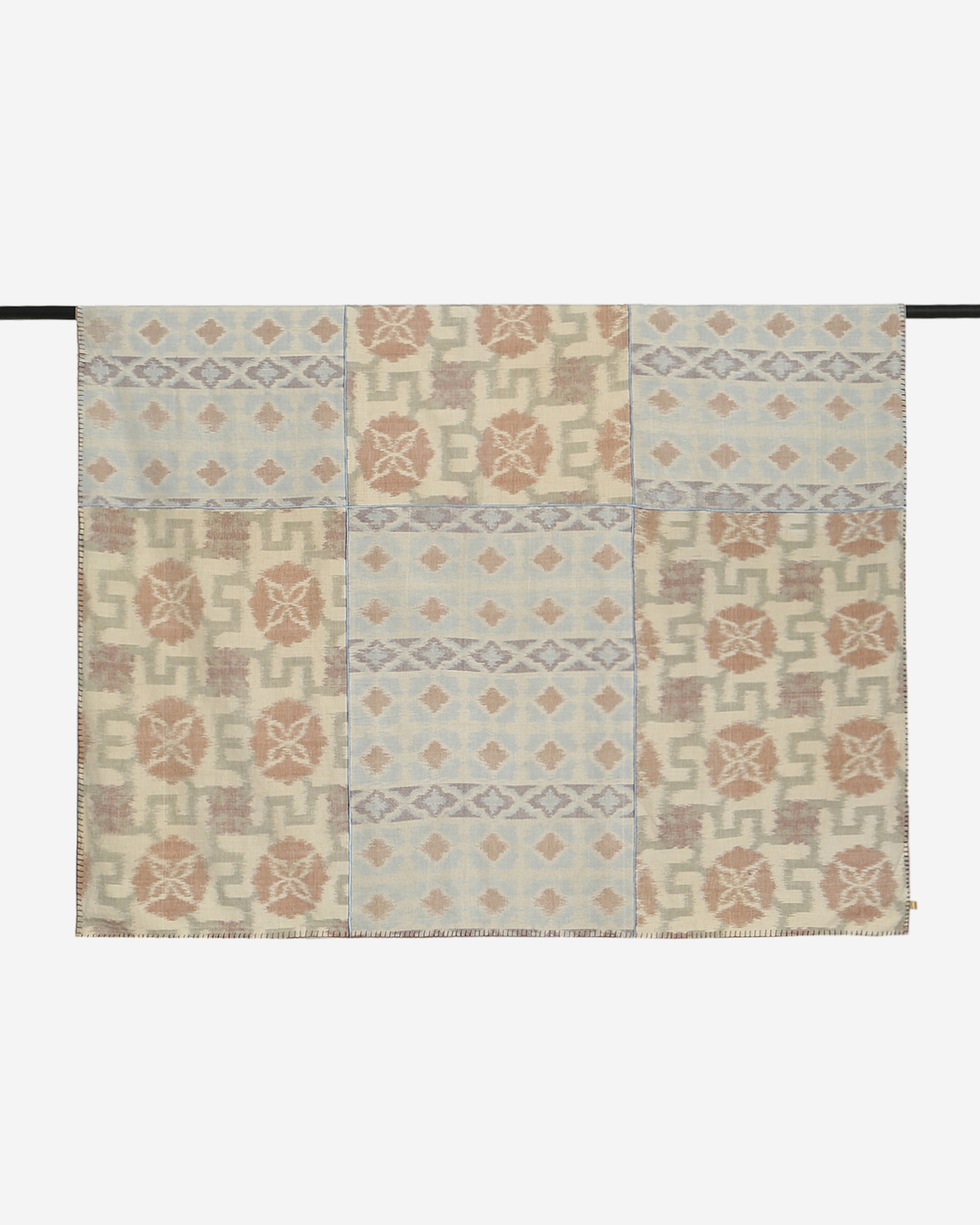 Coco Delma Pochampally Weft Ikat Cotton Single Bed Cover