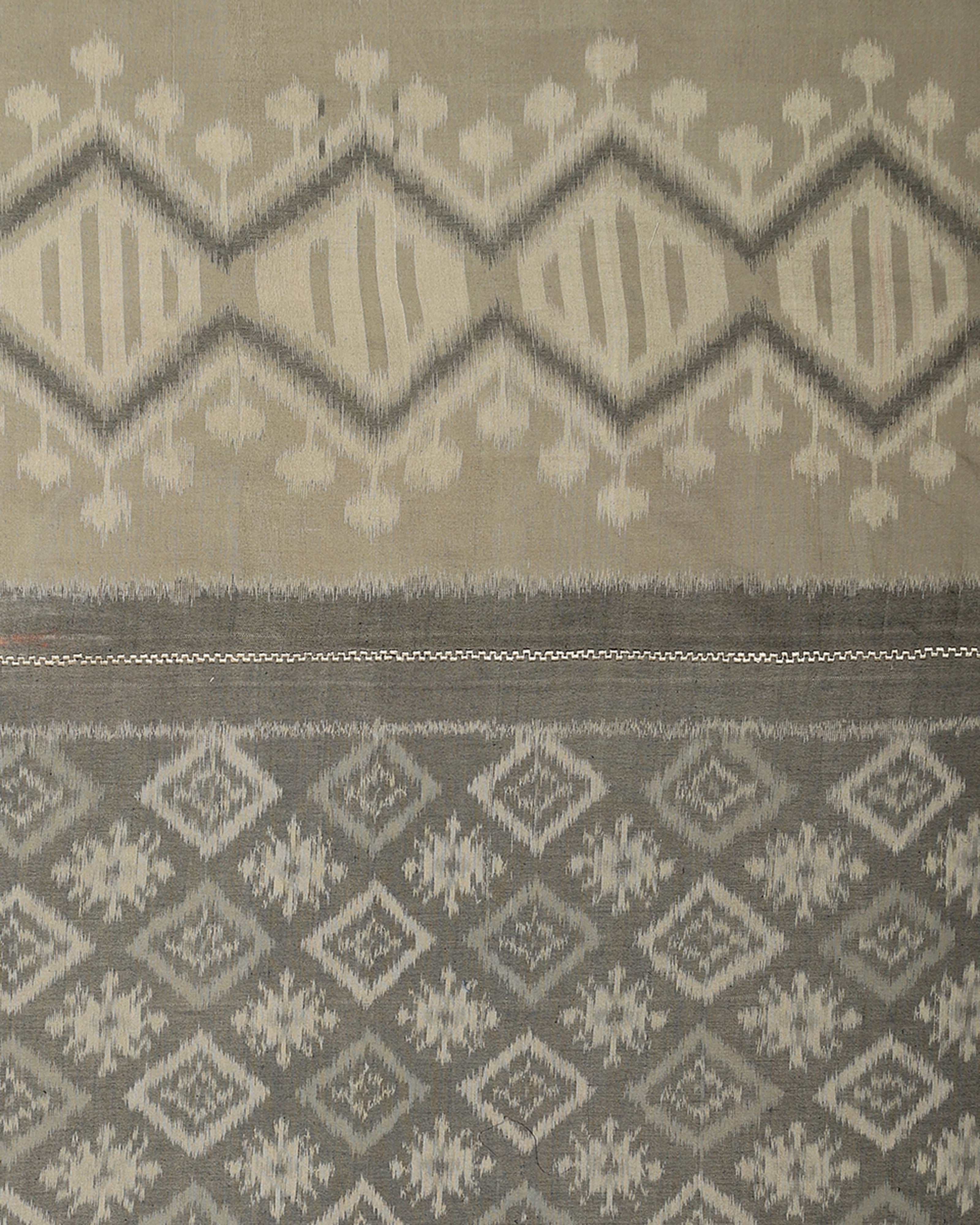 Meher Rabya Pochampally Weft Ikat Cotton Double Bed Cover