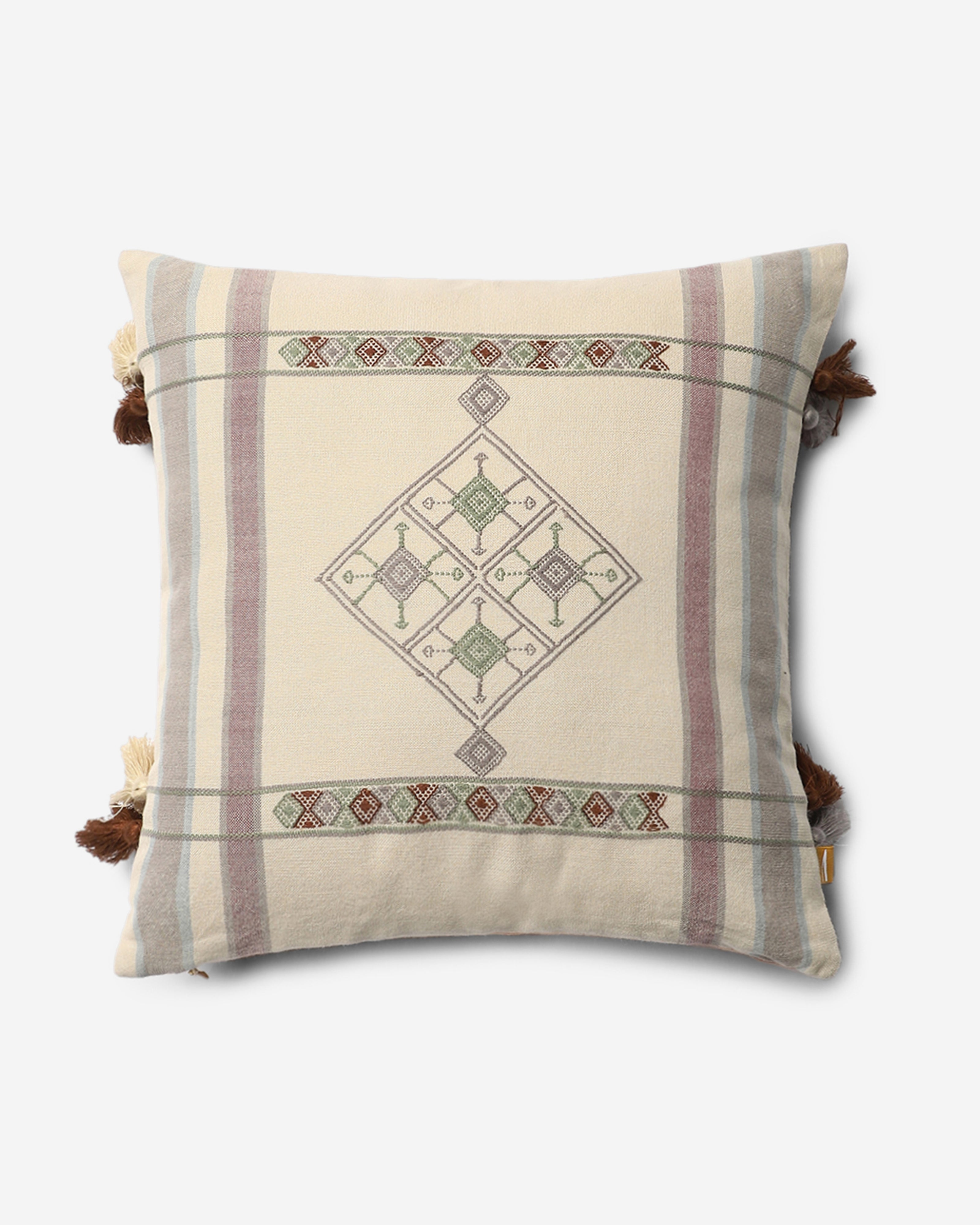 Liliana Bhujodi Extra Weft Cotton Cushion Cover