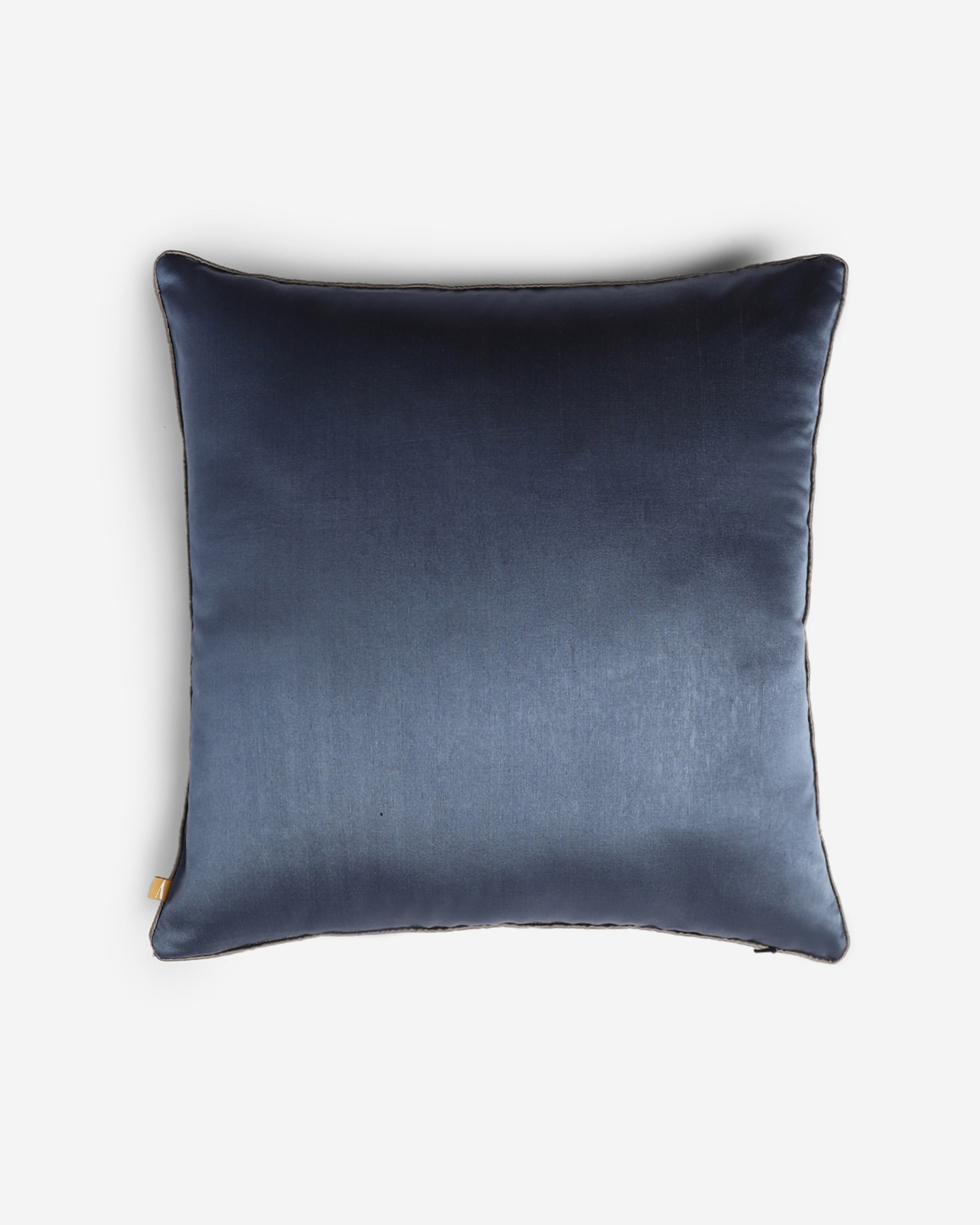 Palk Strait Banarasi Tanchoi Silk Cushion Cover