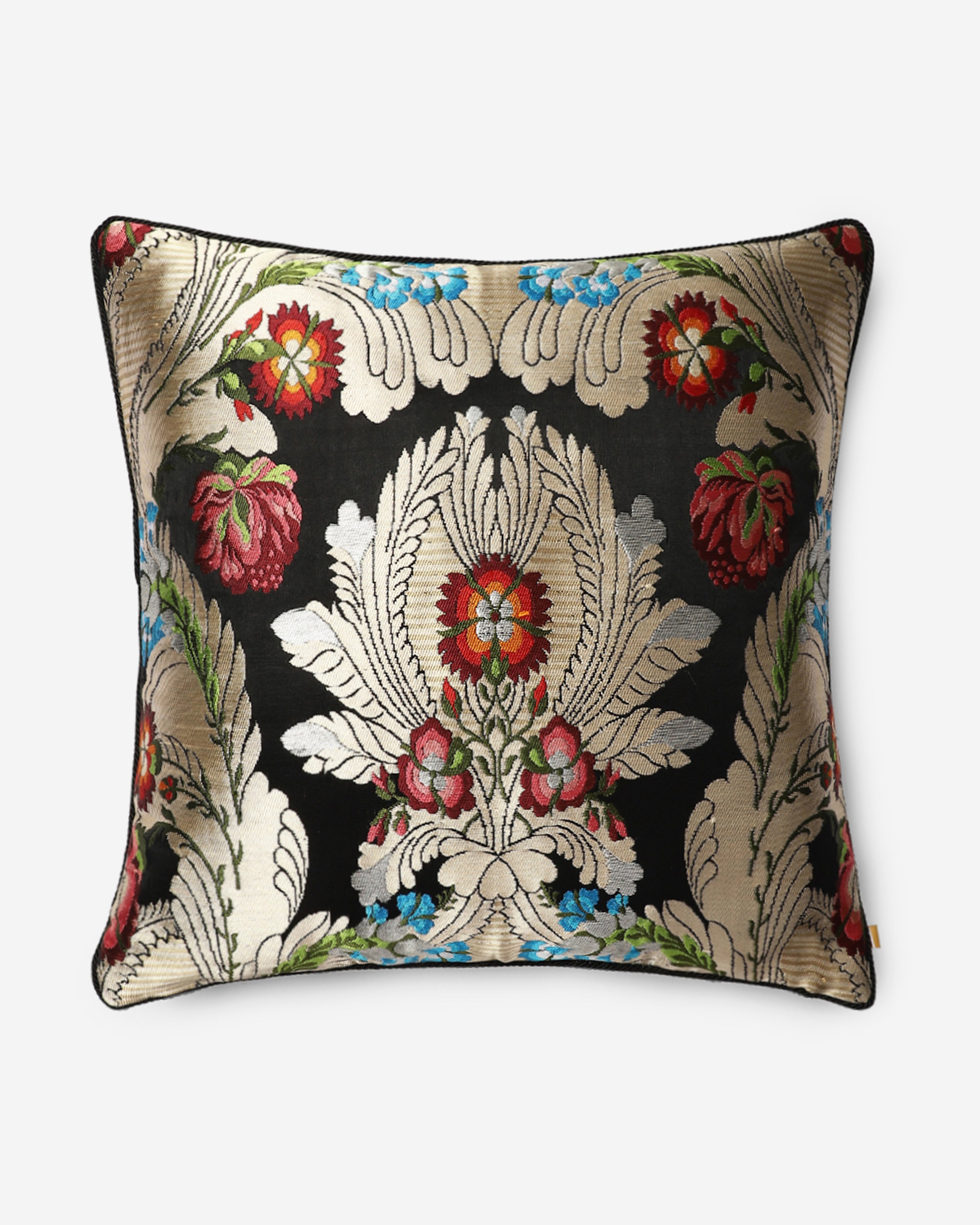 Ganta Banarasi Gyasar Silk Cushion Cover