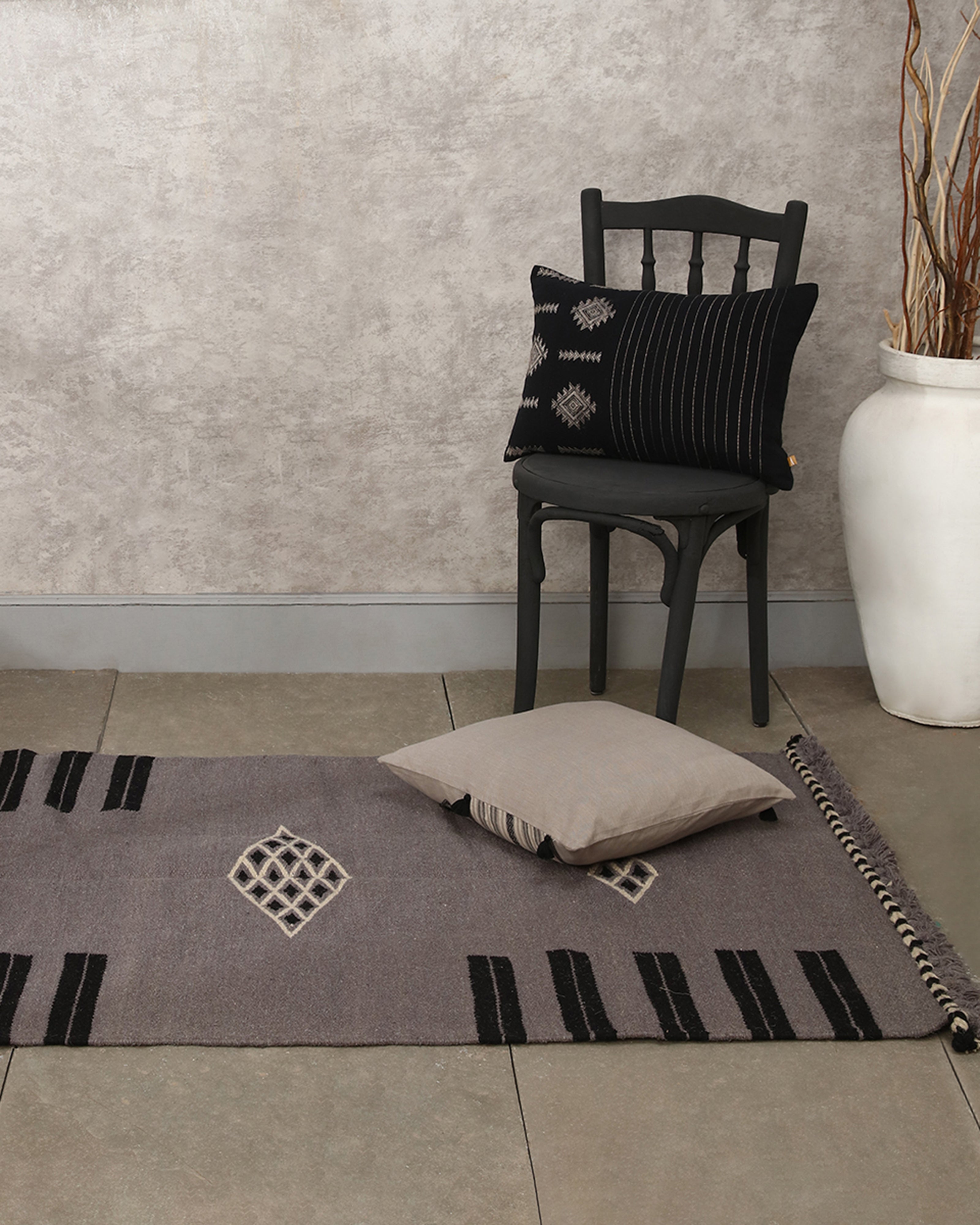 Ahana Bhujodi Kharad Cotton Wool Rug