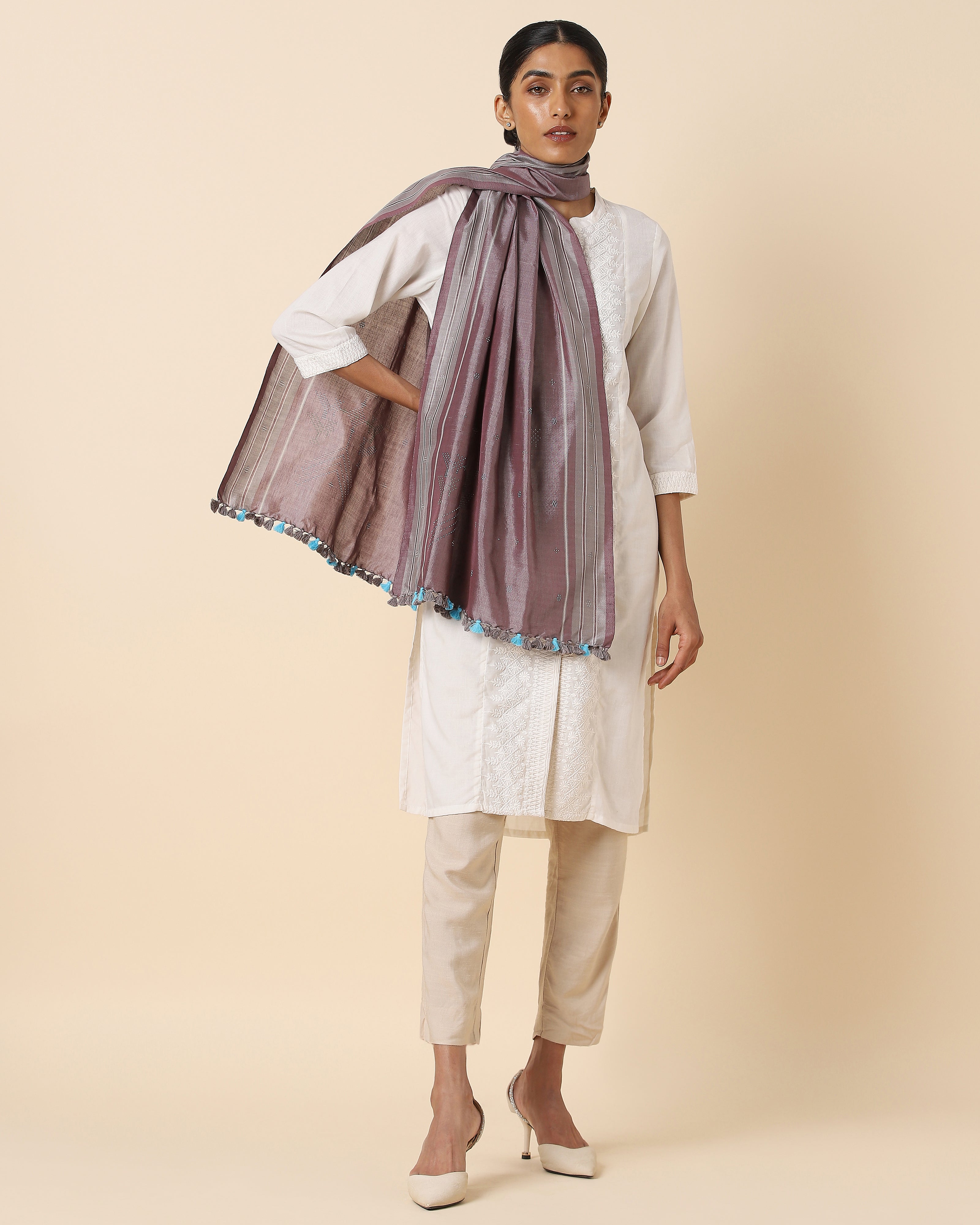 Adriana Bhujodi Tangalia Cotton Stole