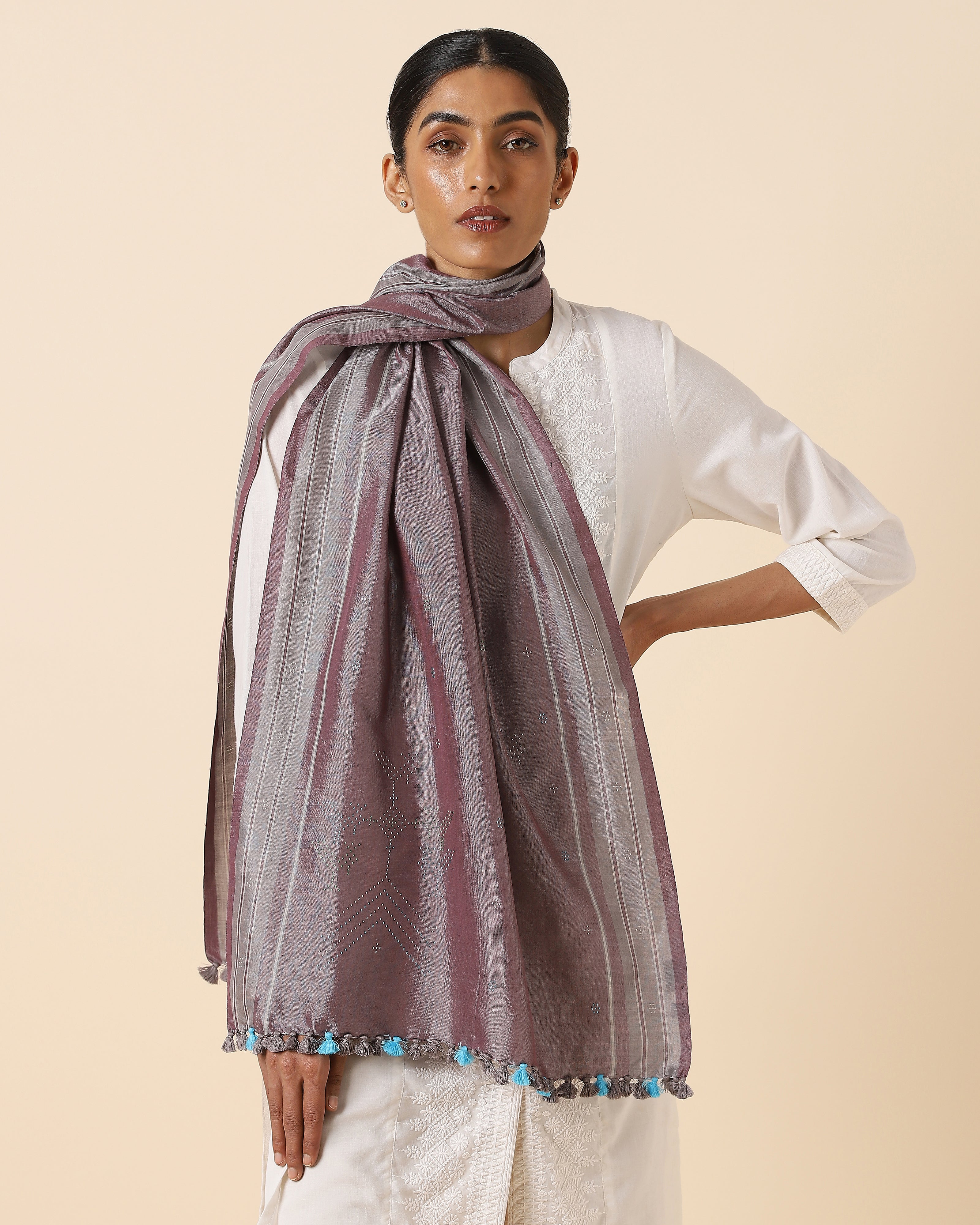 Adriana Bhujodi Tangalia Cotton Stole