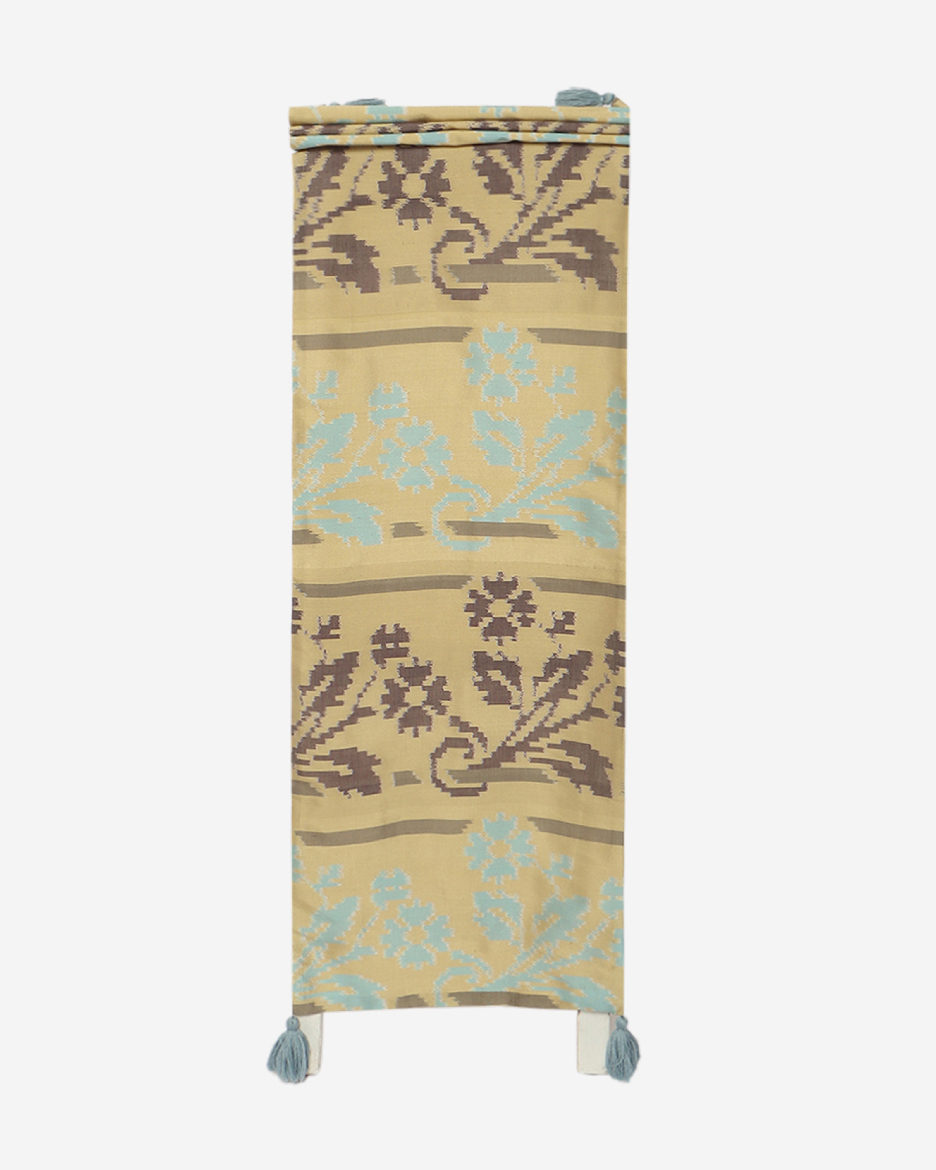 Tilda Pochampally Weft Ikat Cotton Silk Table Runner