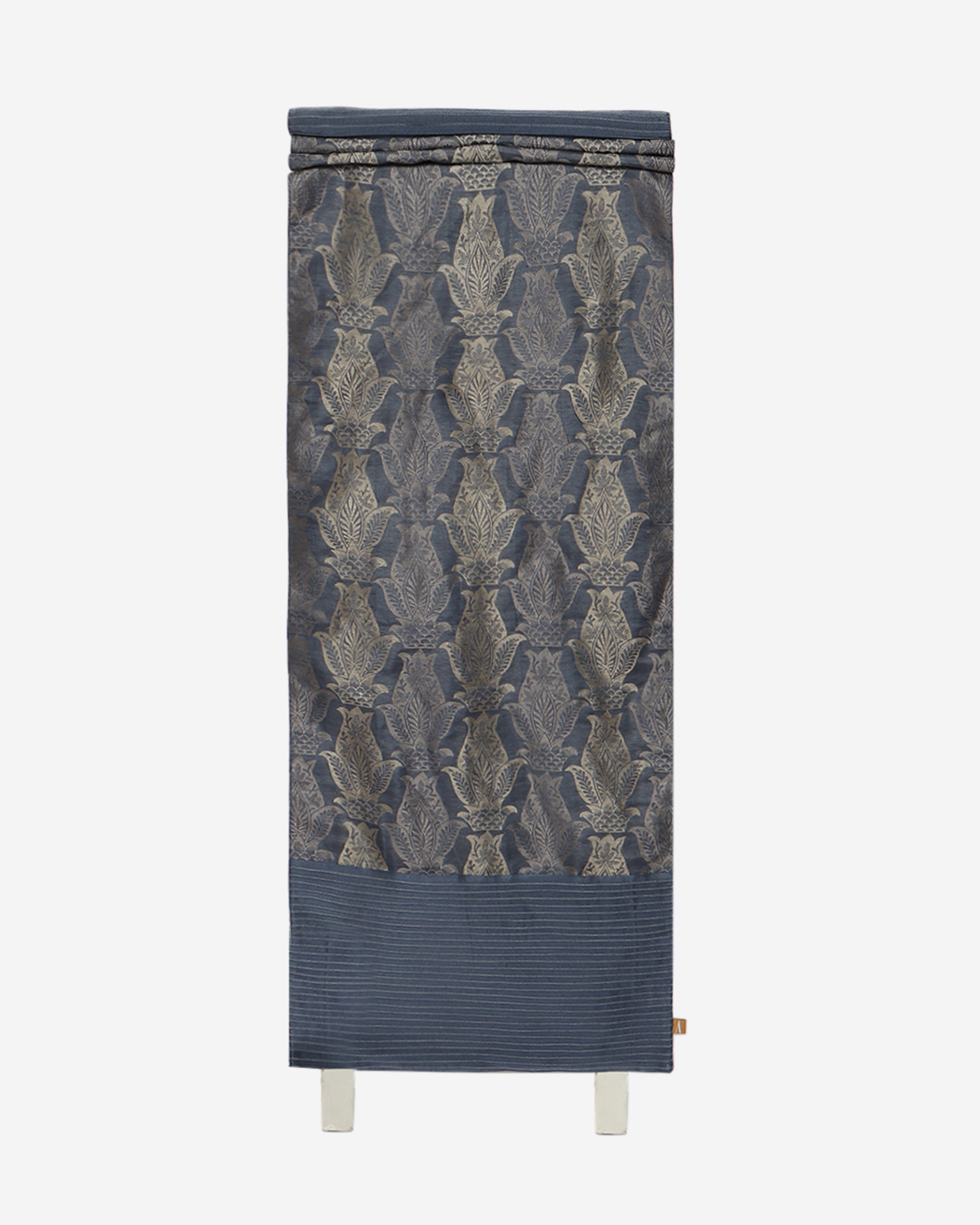 Aruvi Banarasi Powdi Silk Linen Table Runner