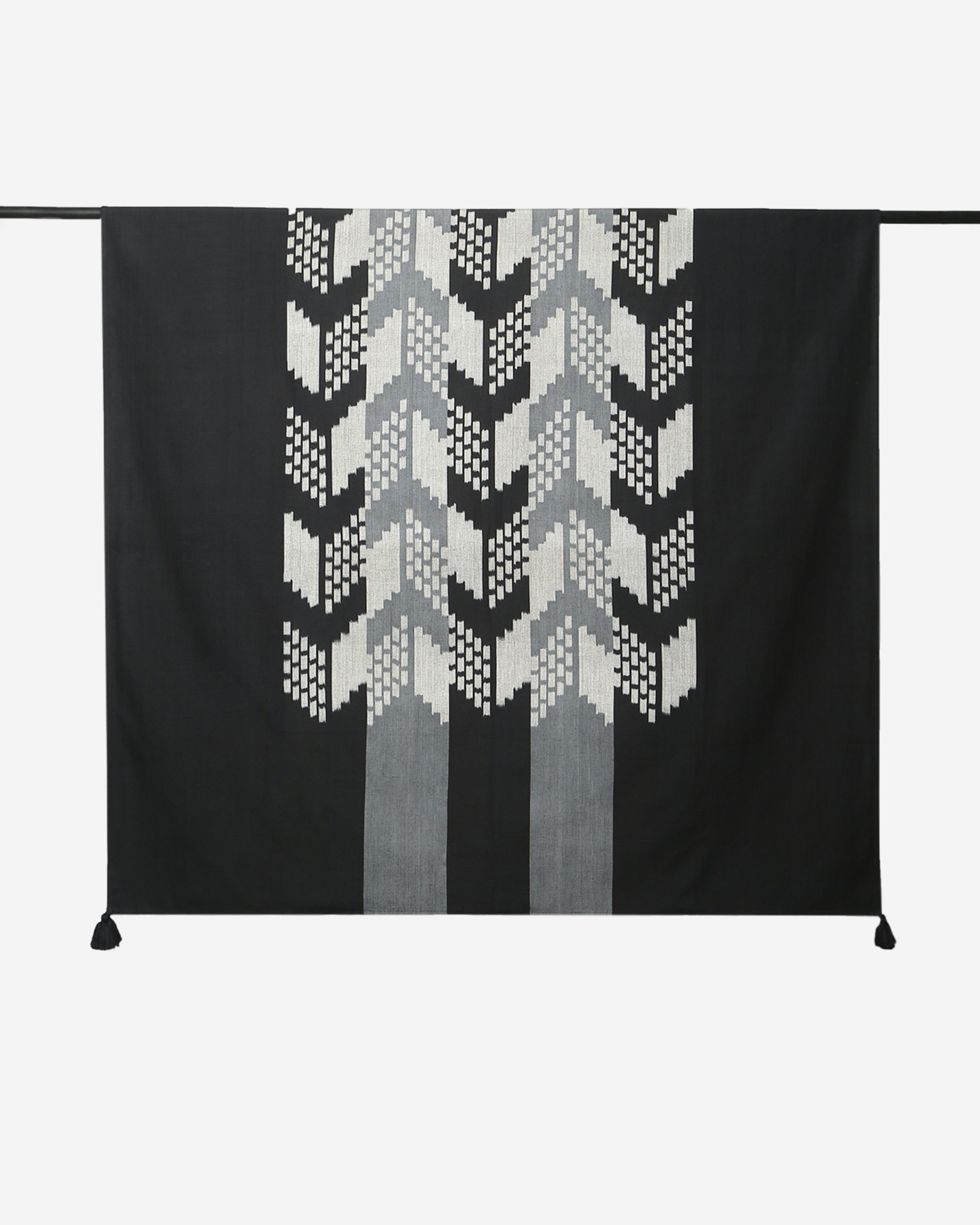Squared Table Cover Ikat indigo main image 1