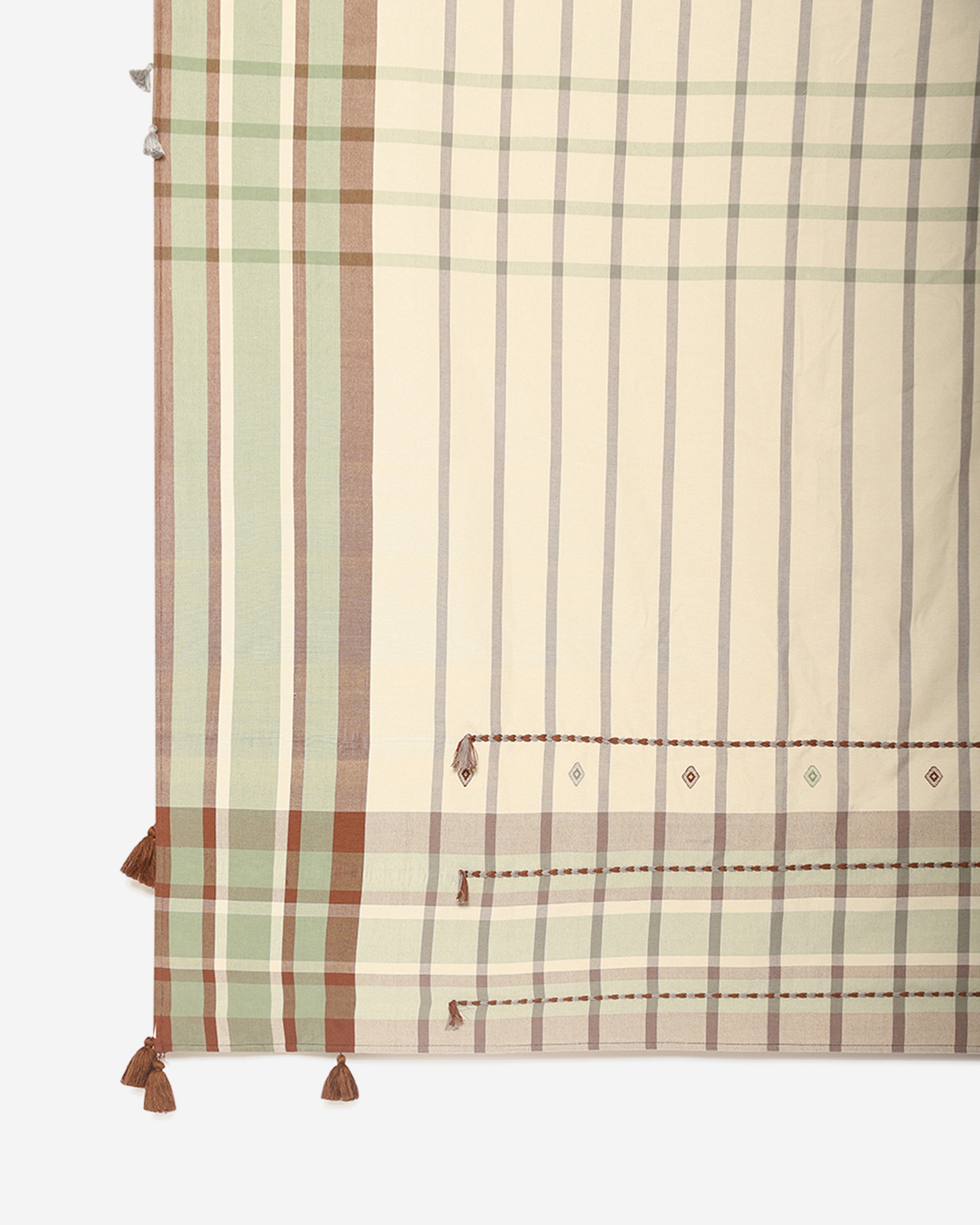 Agata Bhujodi Extra Weft Cotton Table Cover