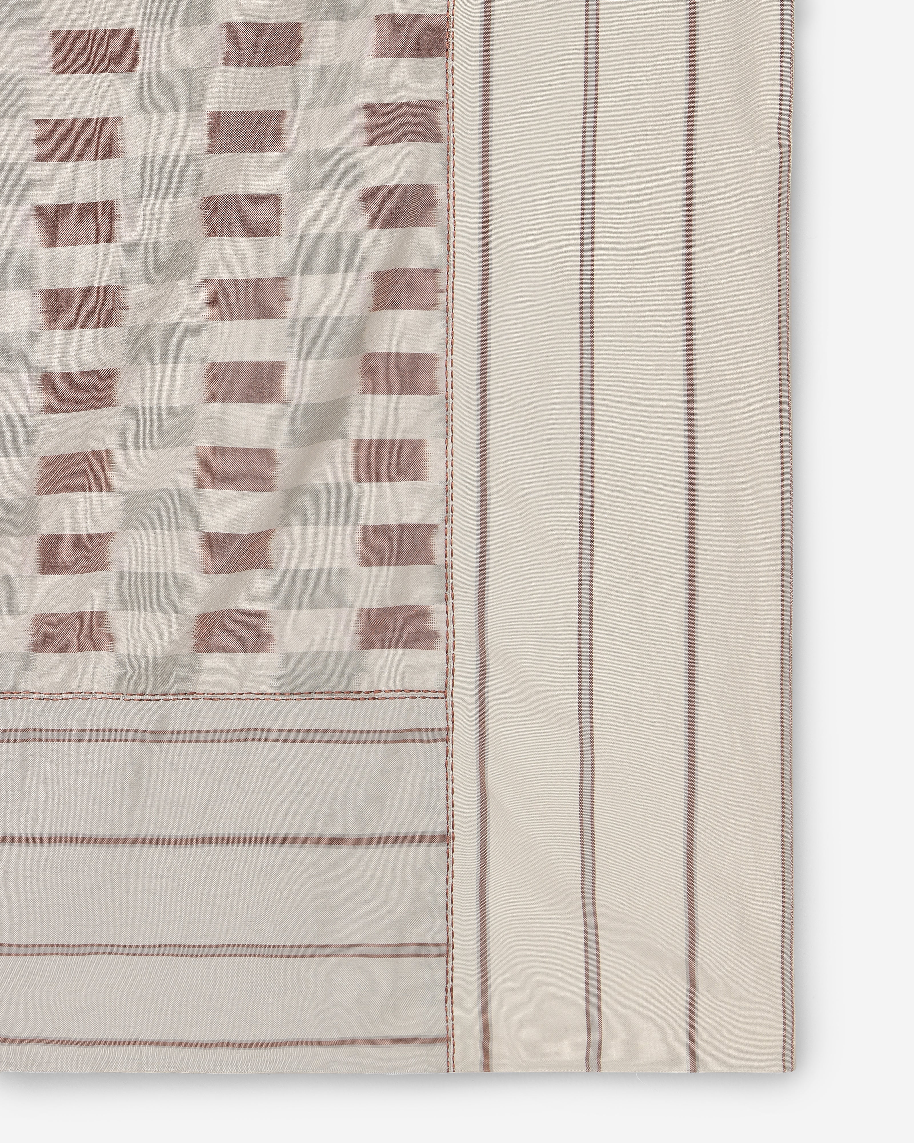 Alternate Pochampally Warp Ikat Cotton Double Bed Cover