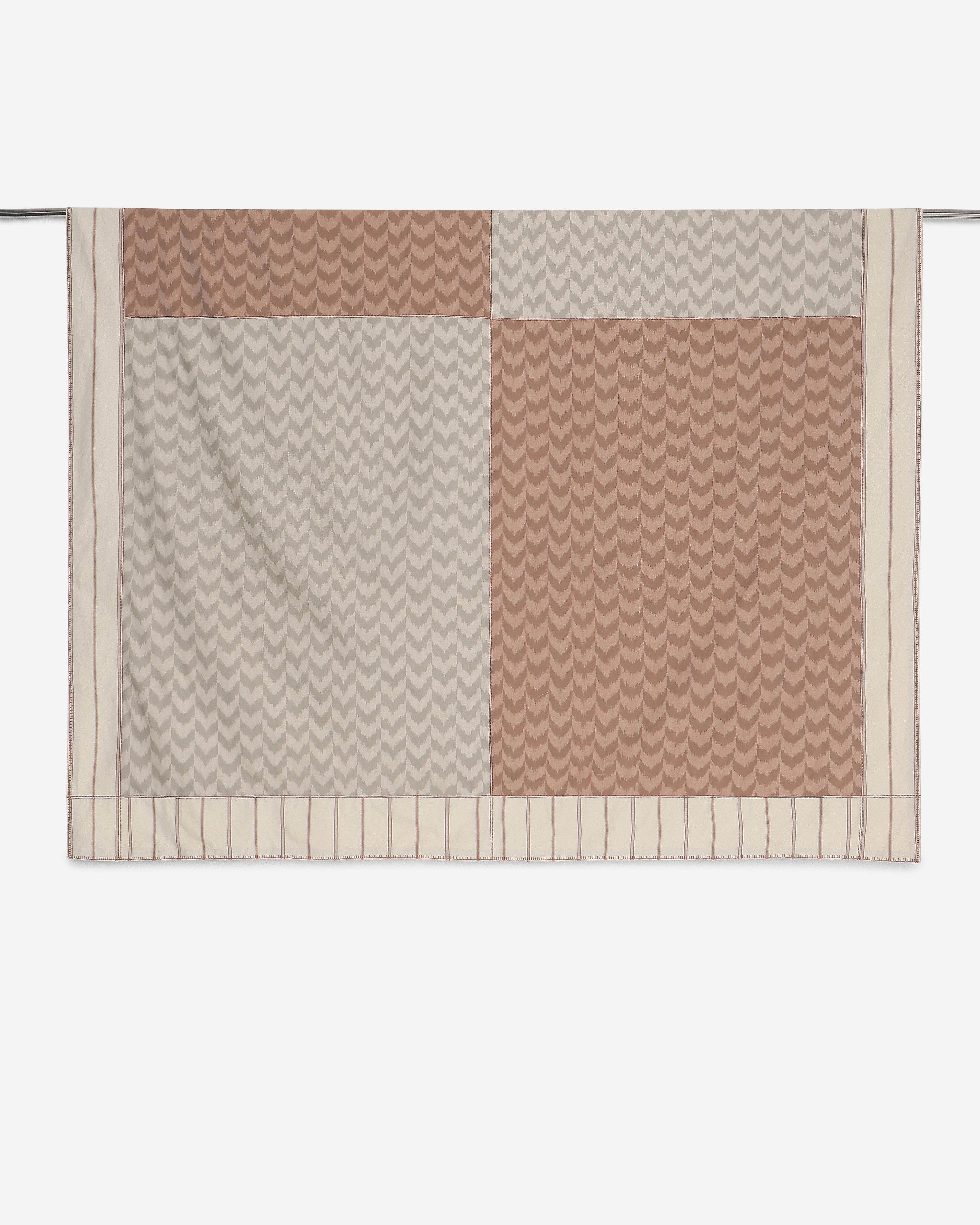 Oscillate Pochampally Warp Ikat Cotton Double Bed Cover