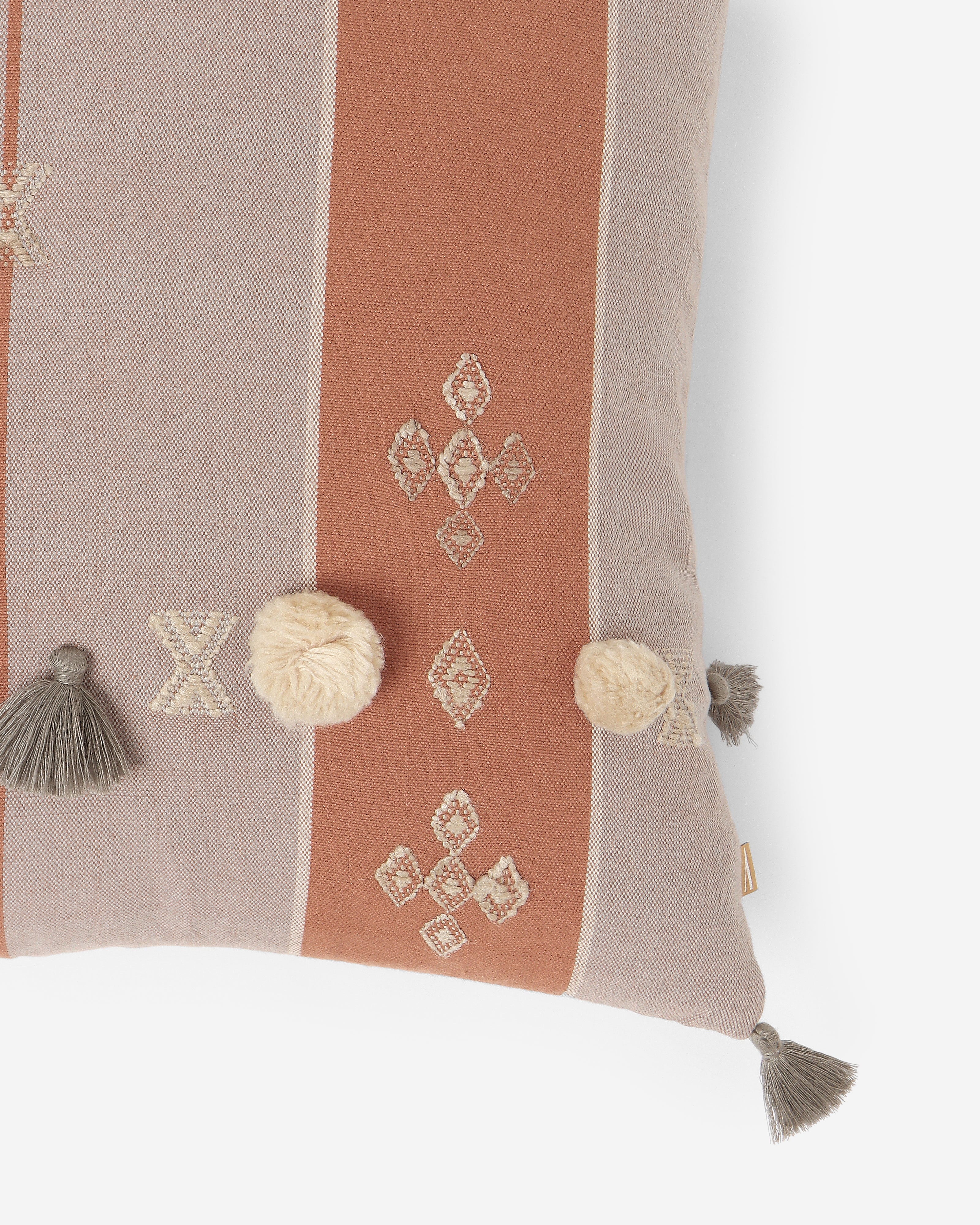 Form Bhujodi Extra Weft Cotton Cushion Cover