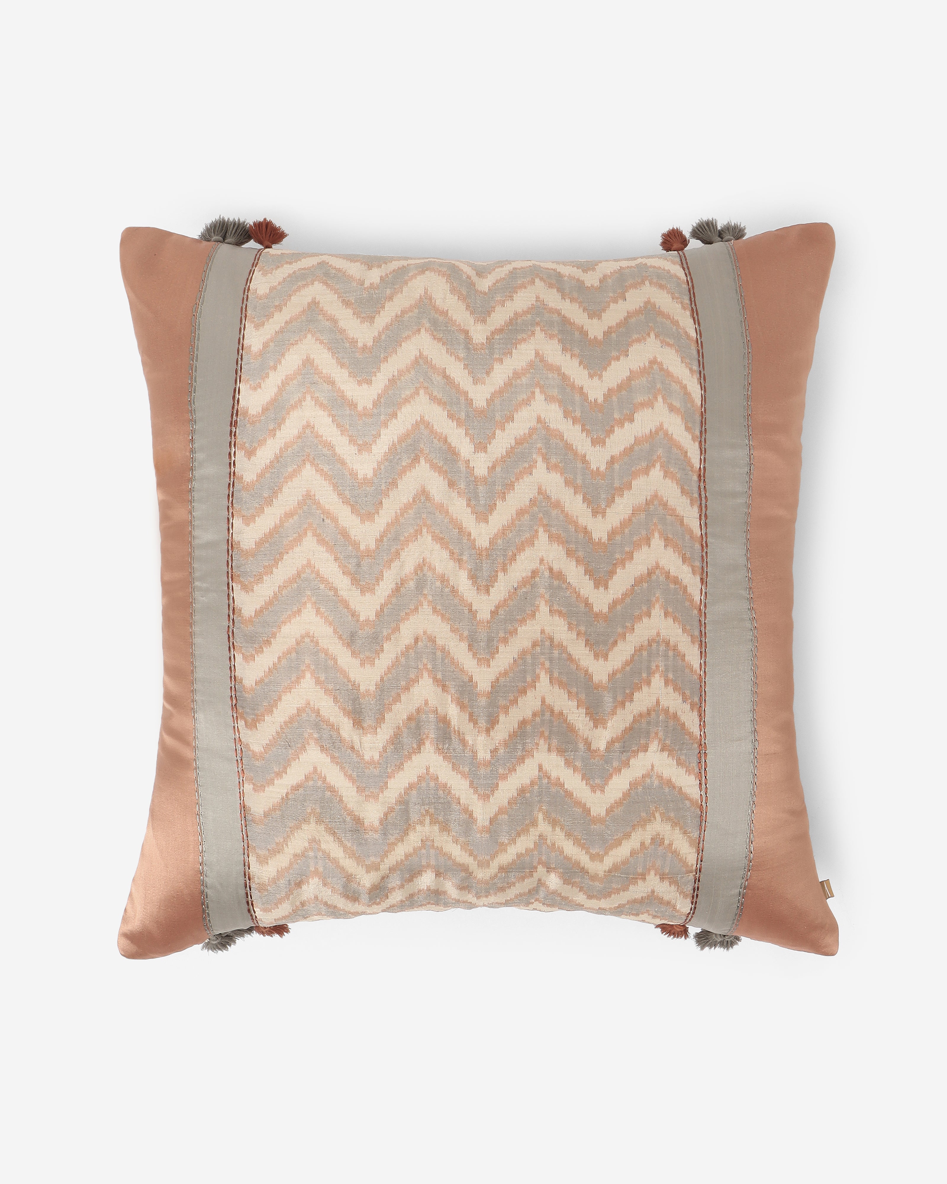 Forward Pochampally Warp Ikat Silk Cushion Cover