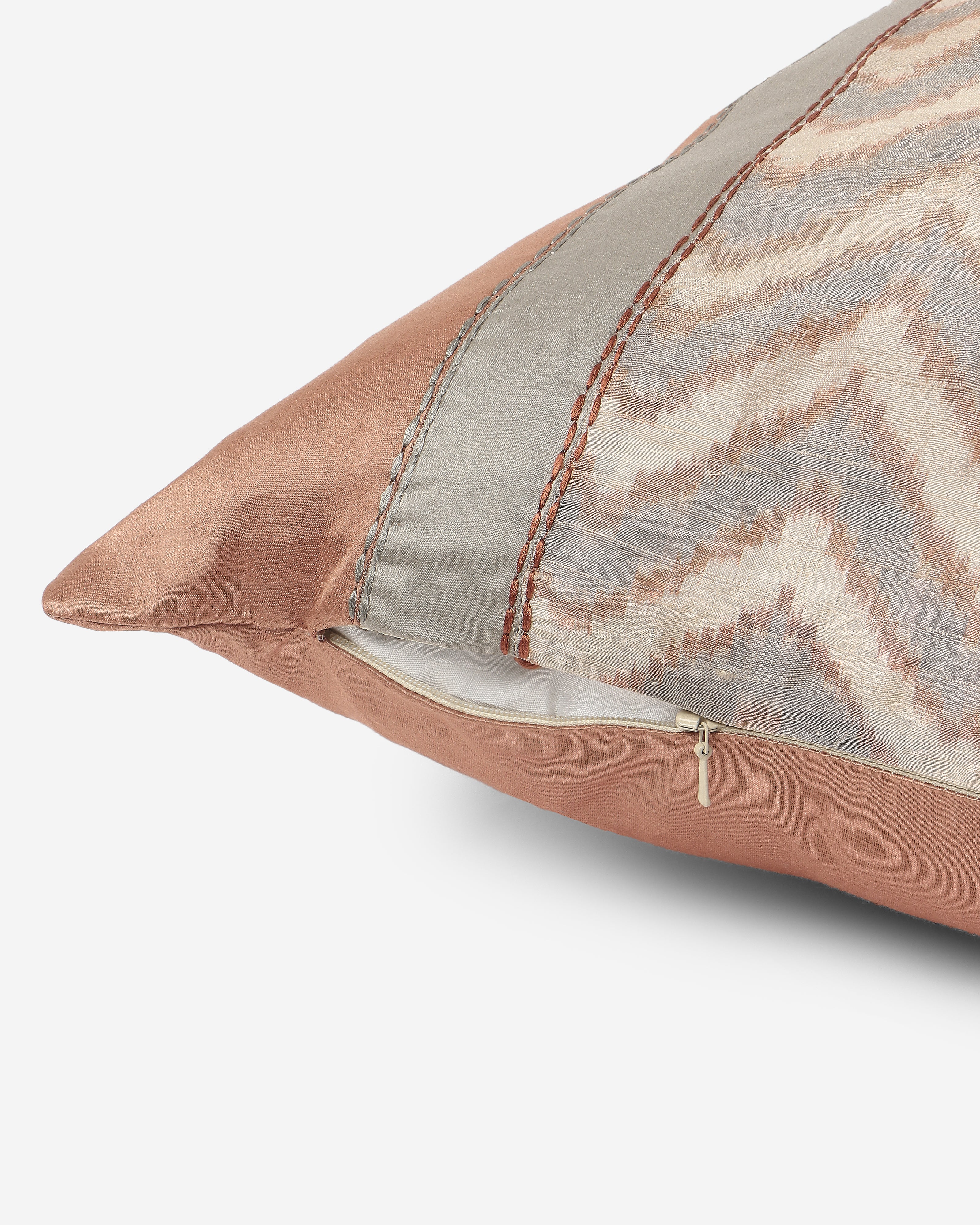 Forward Pochampally Warp Ikat Silk Cushion Cover