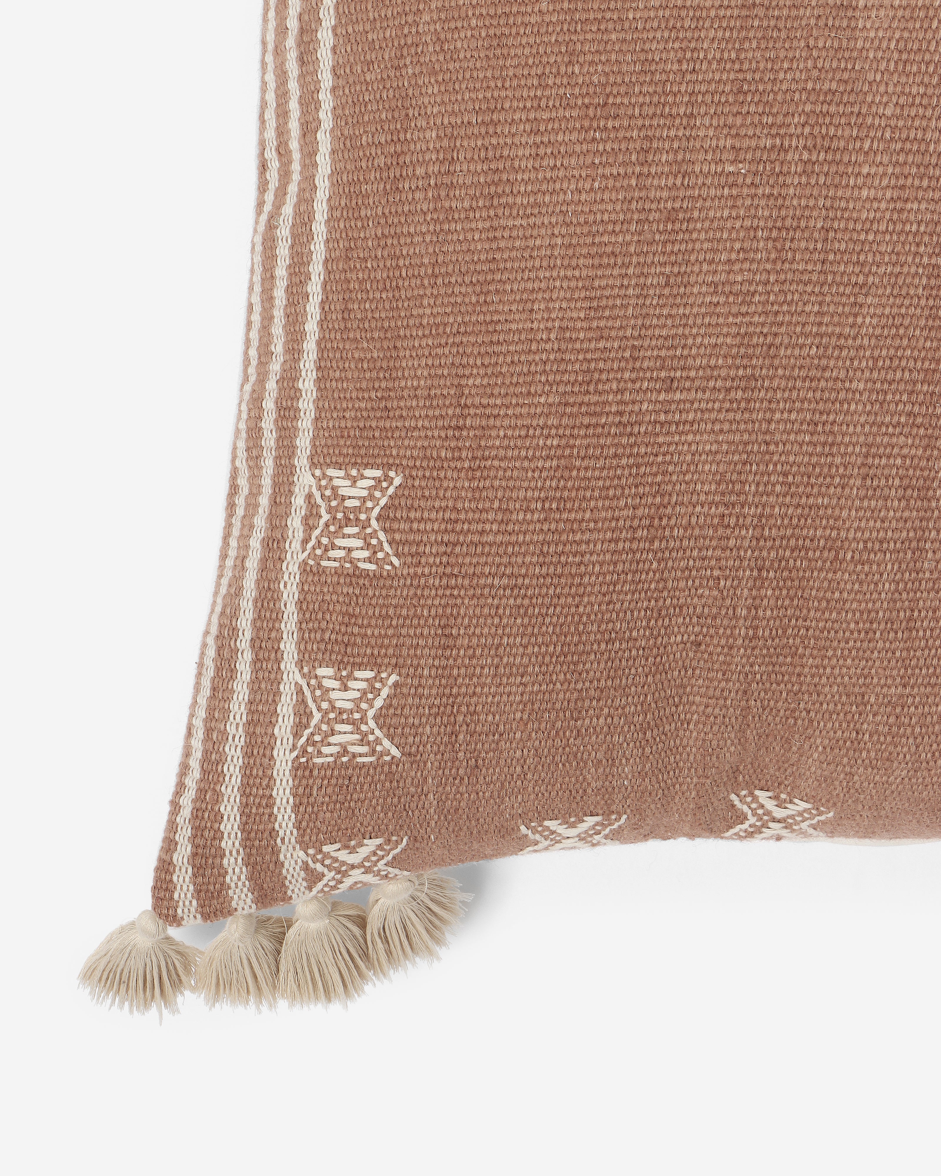 Rising Bhujodi Extra Weft Wool Cotton Cushion Cover