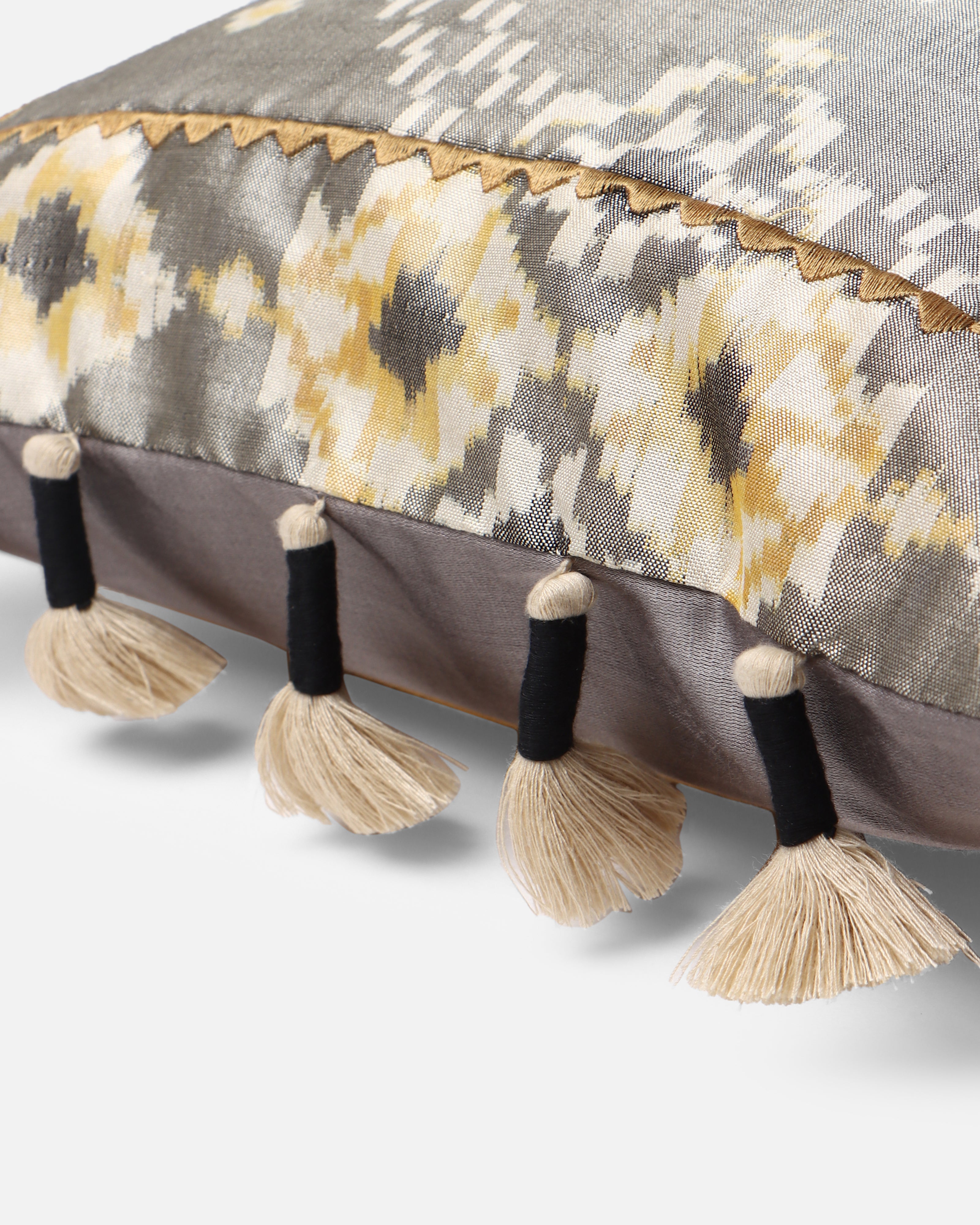 Stefan Pochampally Warp Ikat Silk Cushion Cover