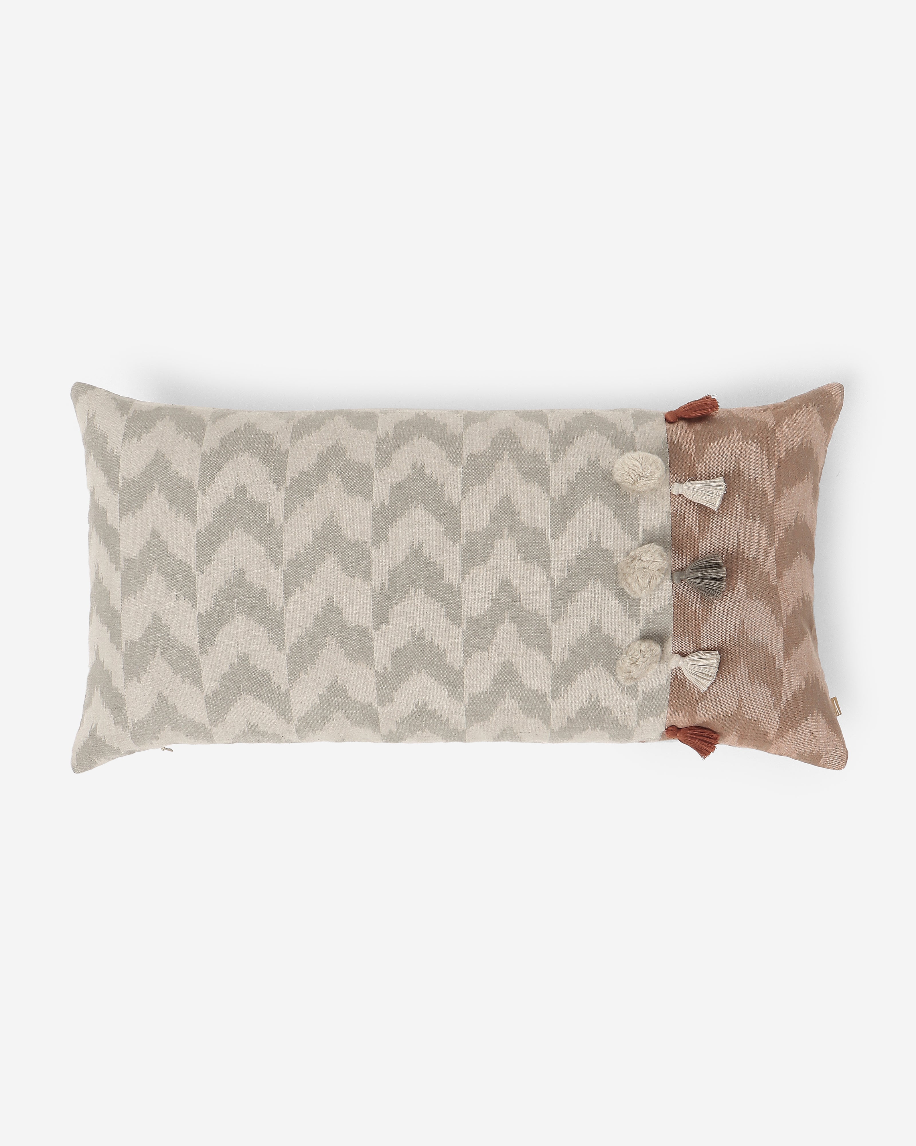Oscillate Pochampally Warp Ikat Cotton Cushion Cover