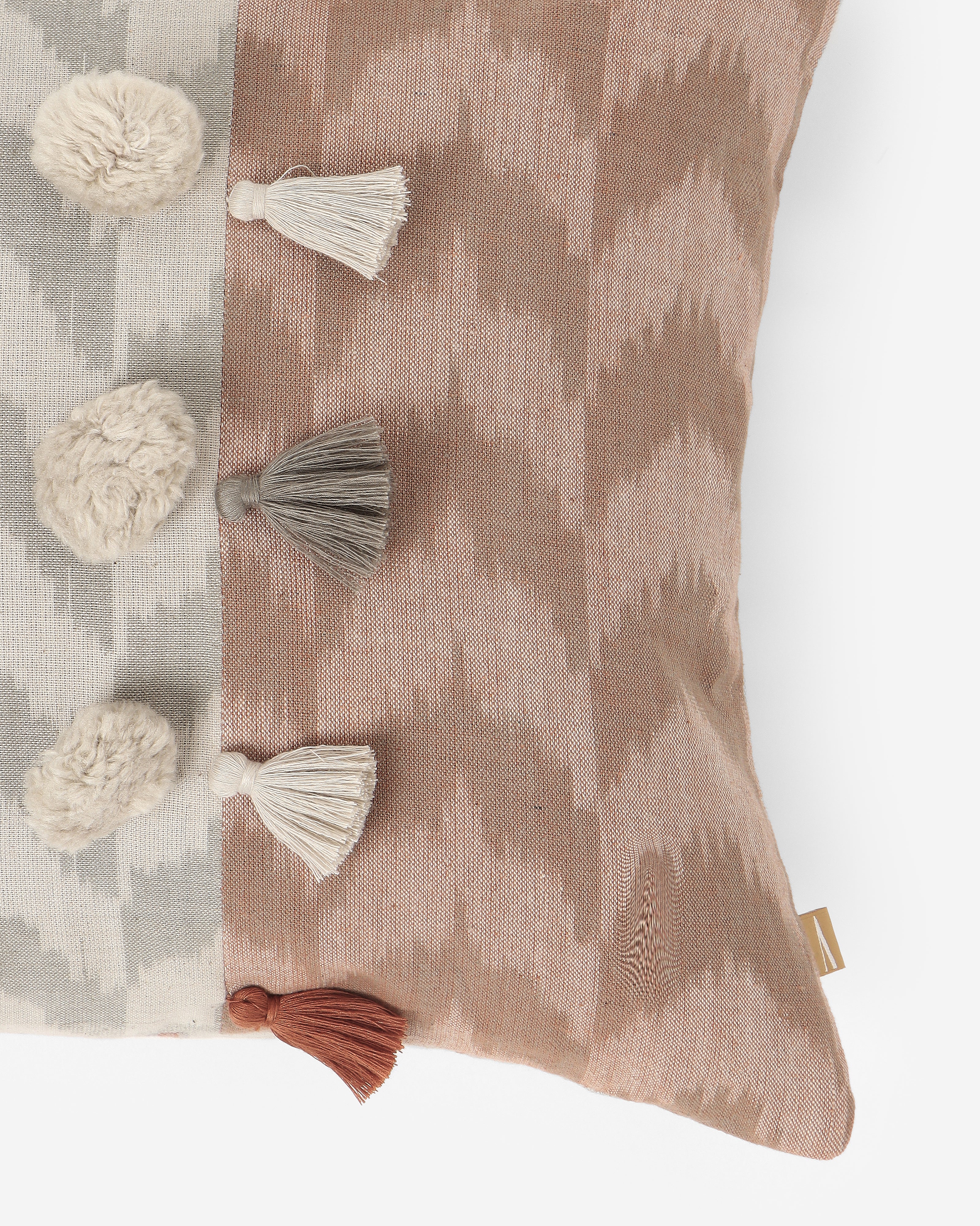 Oscillate Pochampally Warp Ikat Cotton Cushion Cover