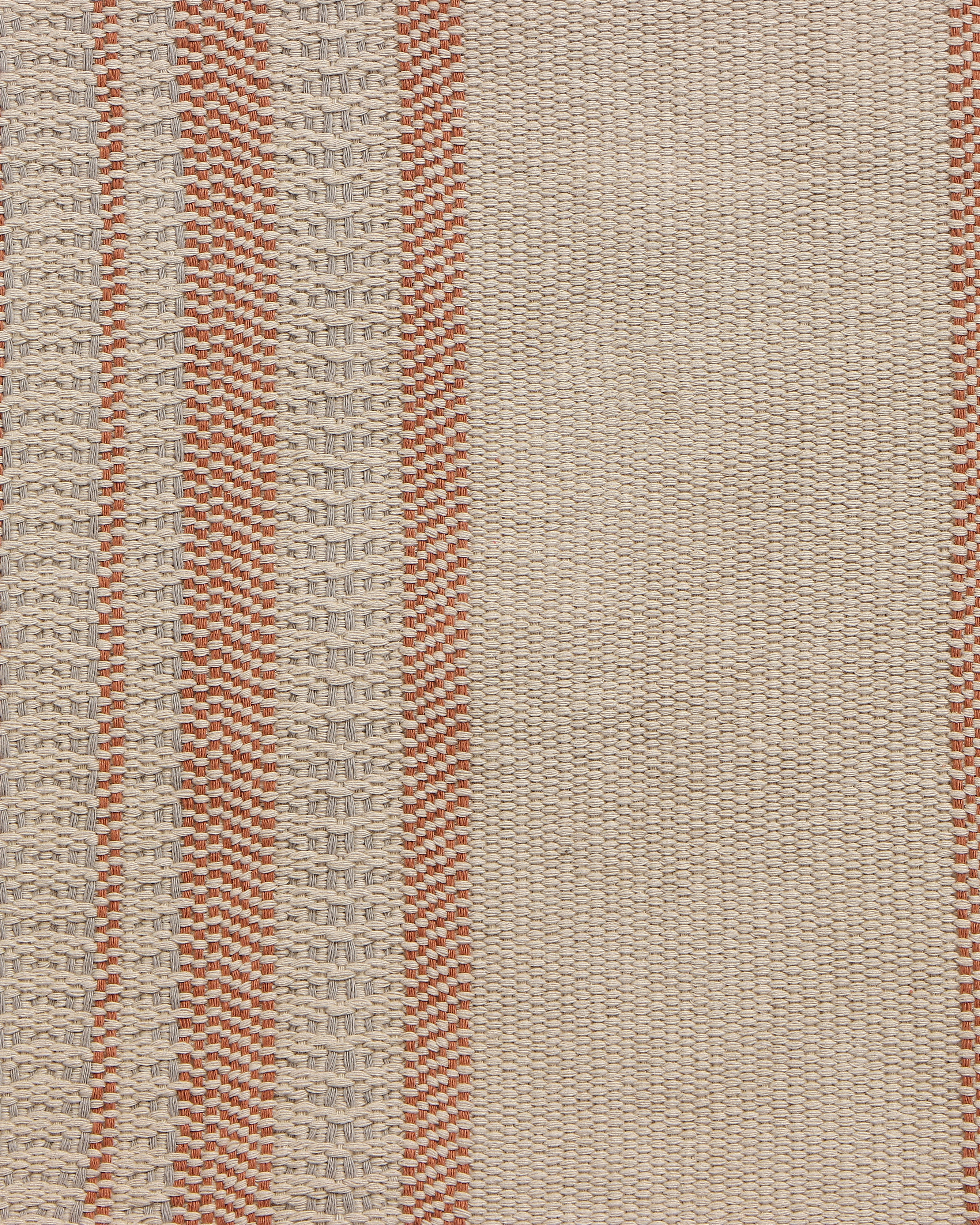 Striate Bhujodi Extra Weft Cotton Rug