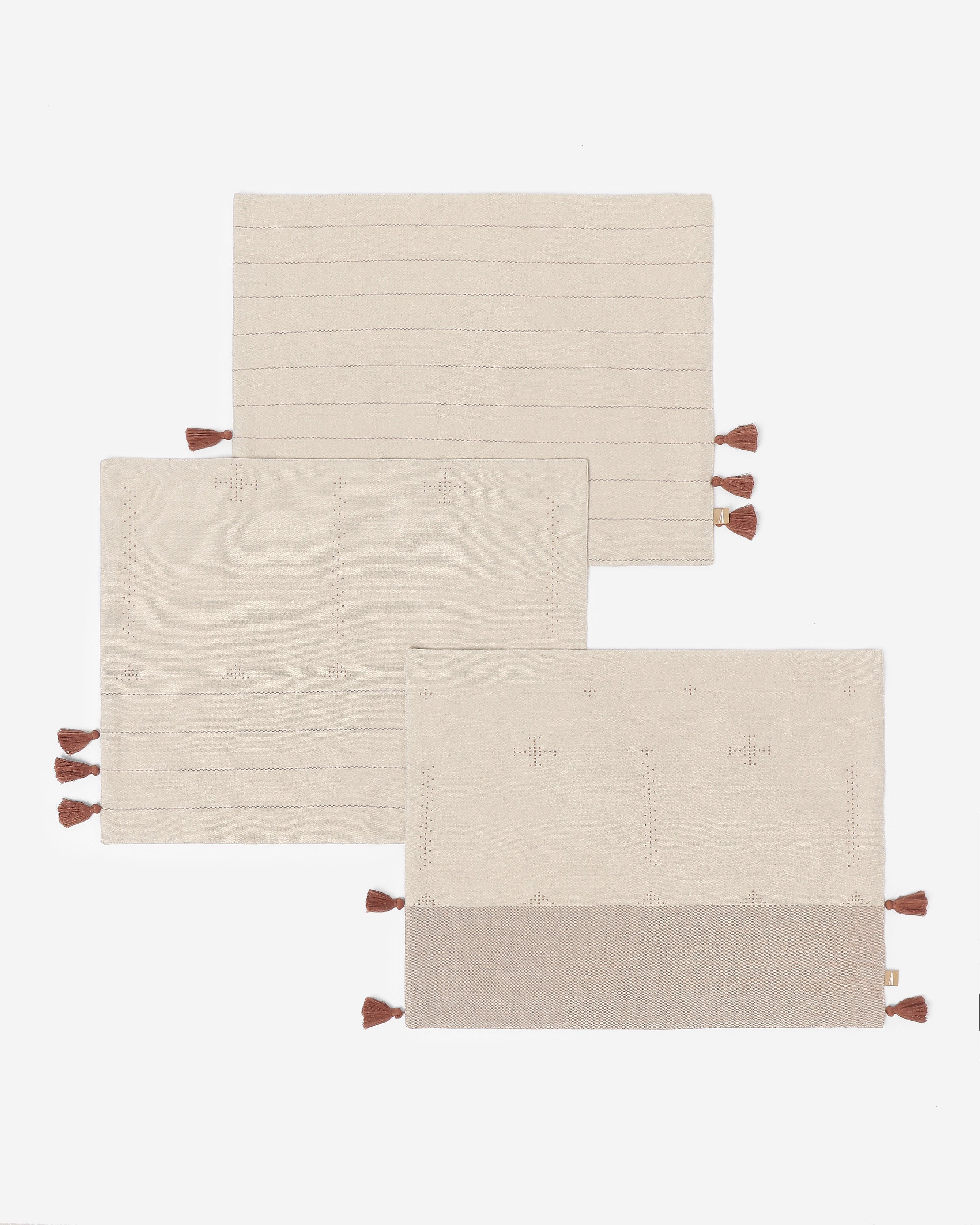 Crystal Bhujodi Tangalia Cotton Table Mat | Set of 6 Set