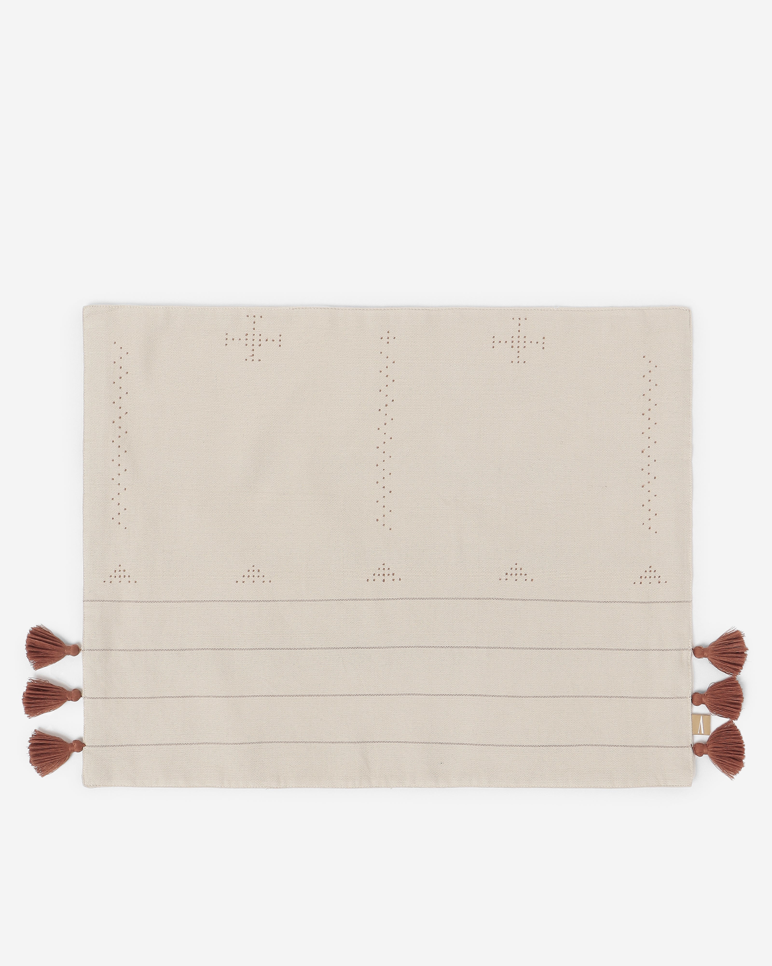 Crystal Bhujodi Tangalia Cotton Table Mat | Set of 6 Set