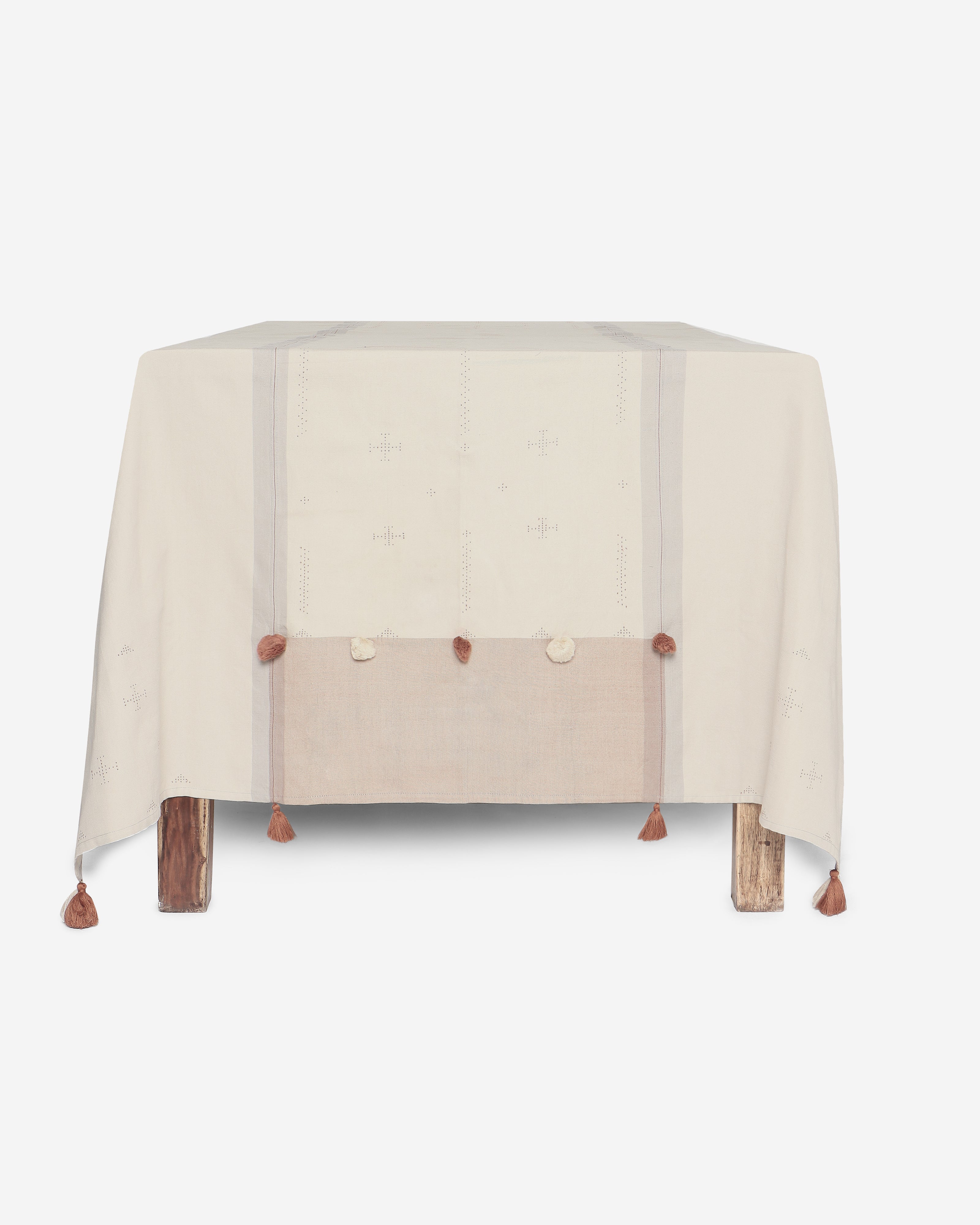 Crystal Bhujodi Tangalia Cotton Table Cover