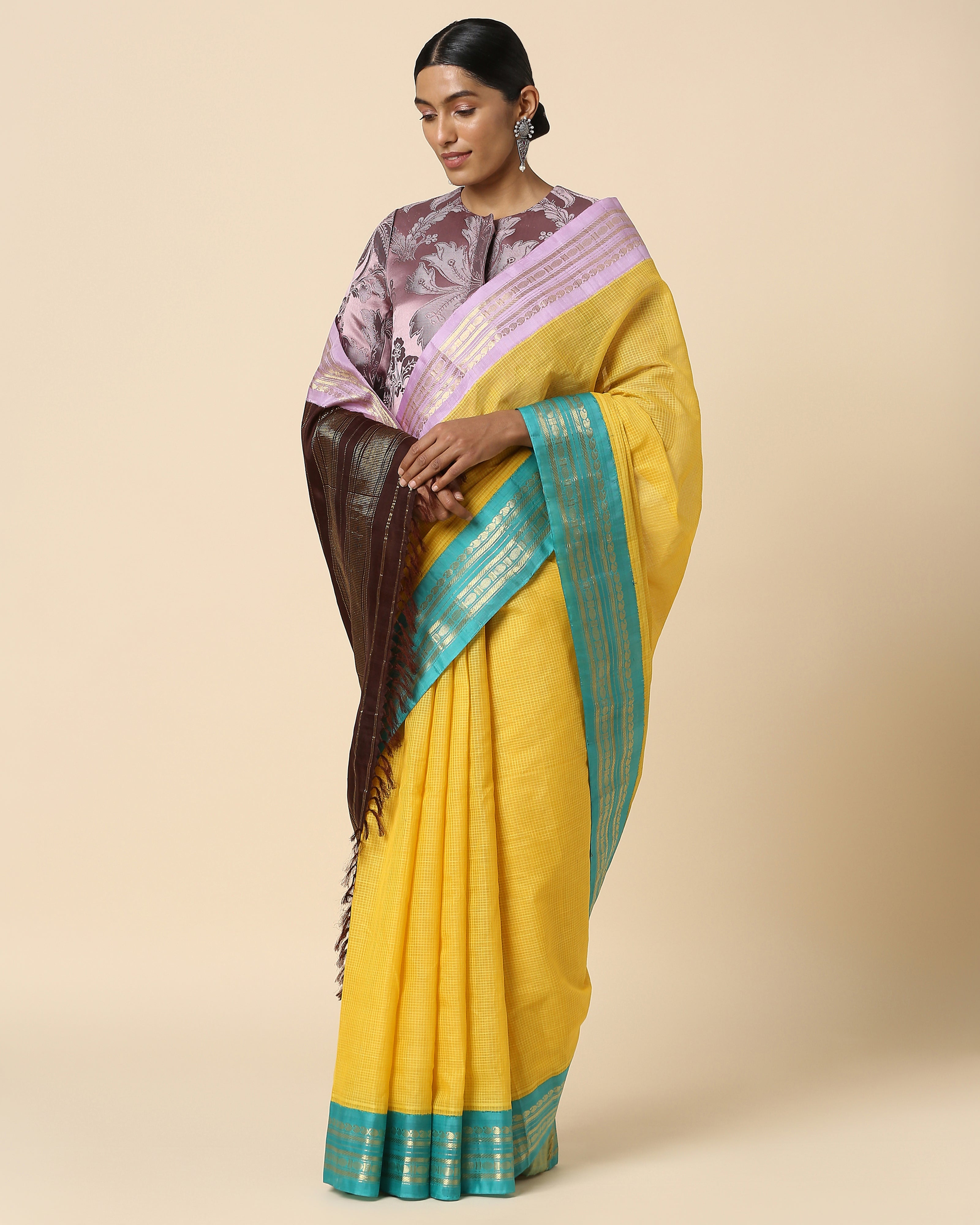 Esra Gadwal Kuttu Weave Cotton Silk Saree