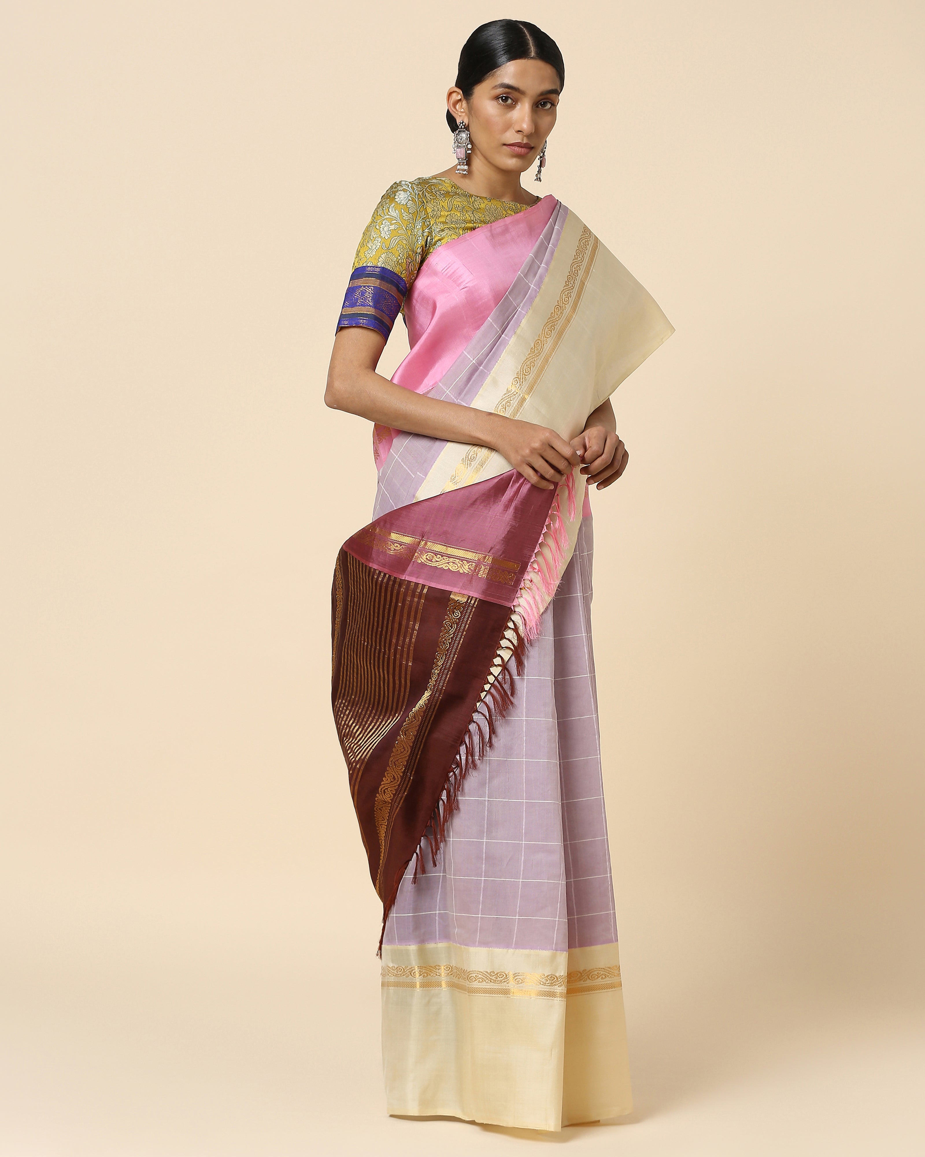 Shariya Gadwal Kuttu Weave Cotton Silk Saree
