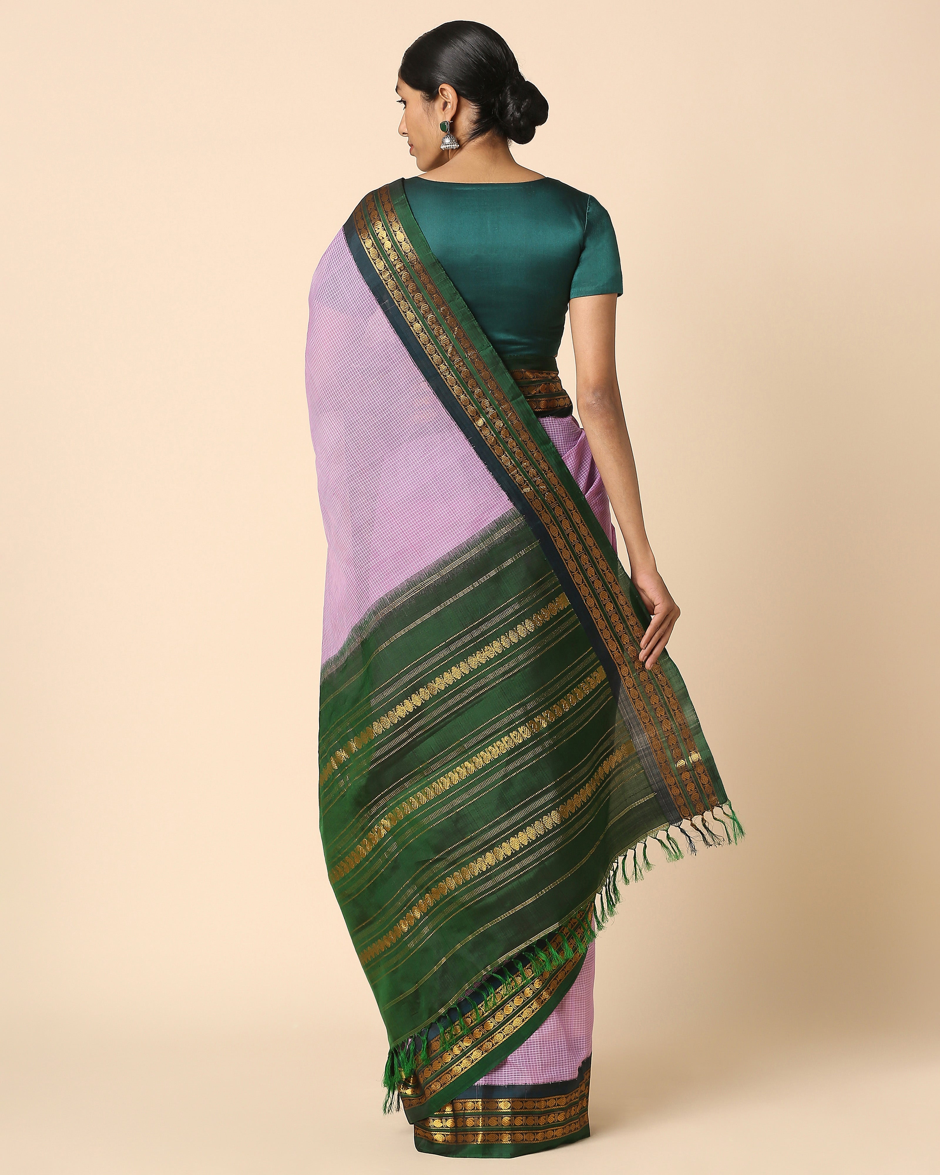 Siddra Gadwal Kuttu Weave Cotton Silk Saree