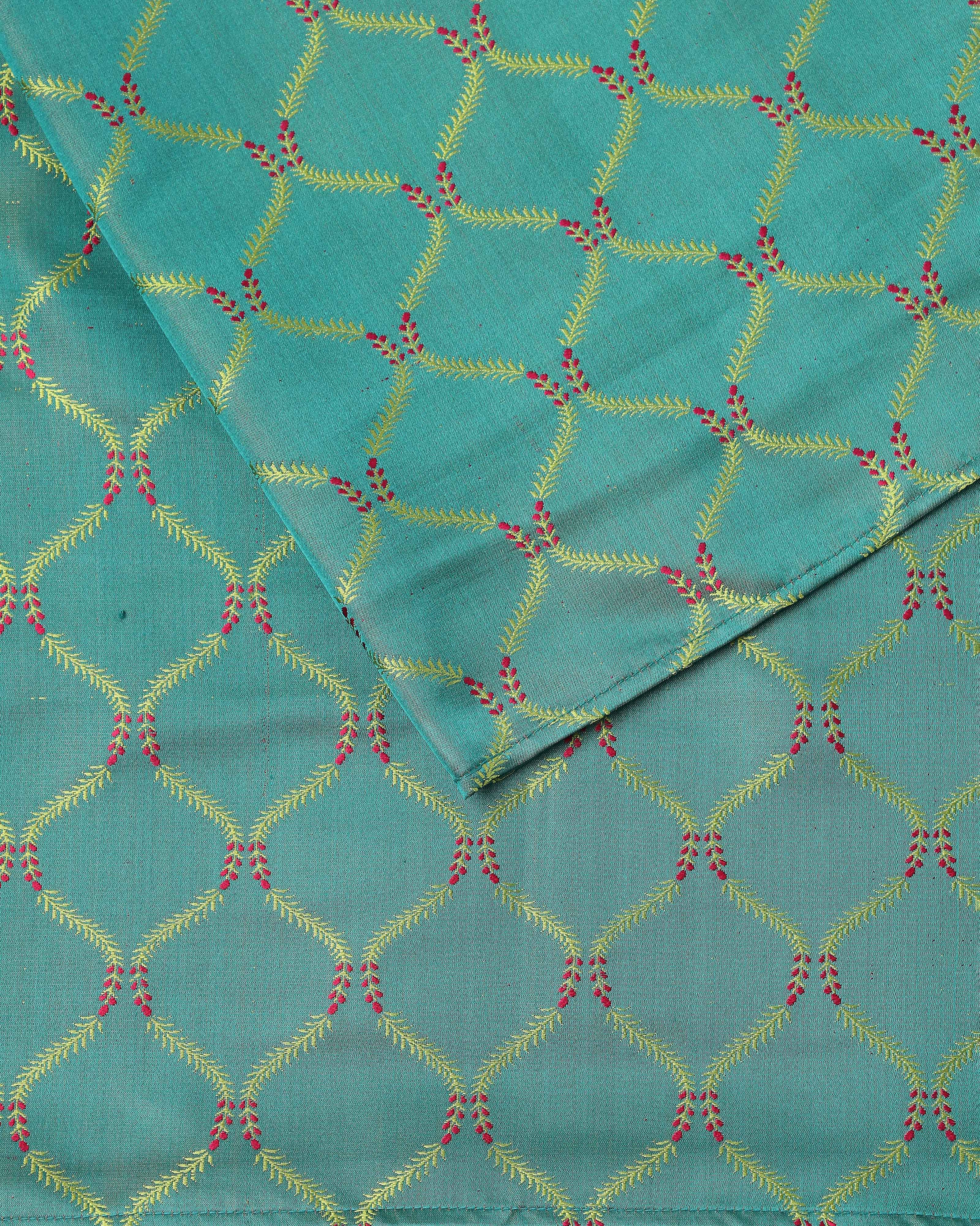 Maham Gadwal Kuttu Weave Cotton Silk Saree