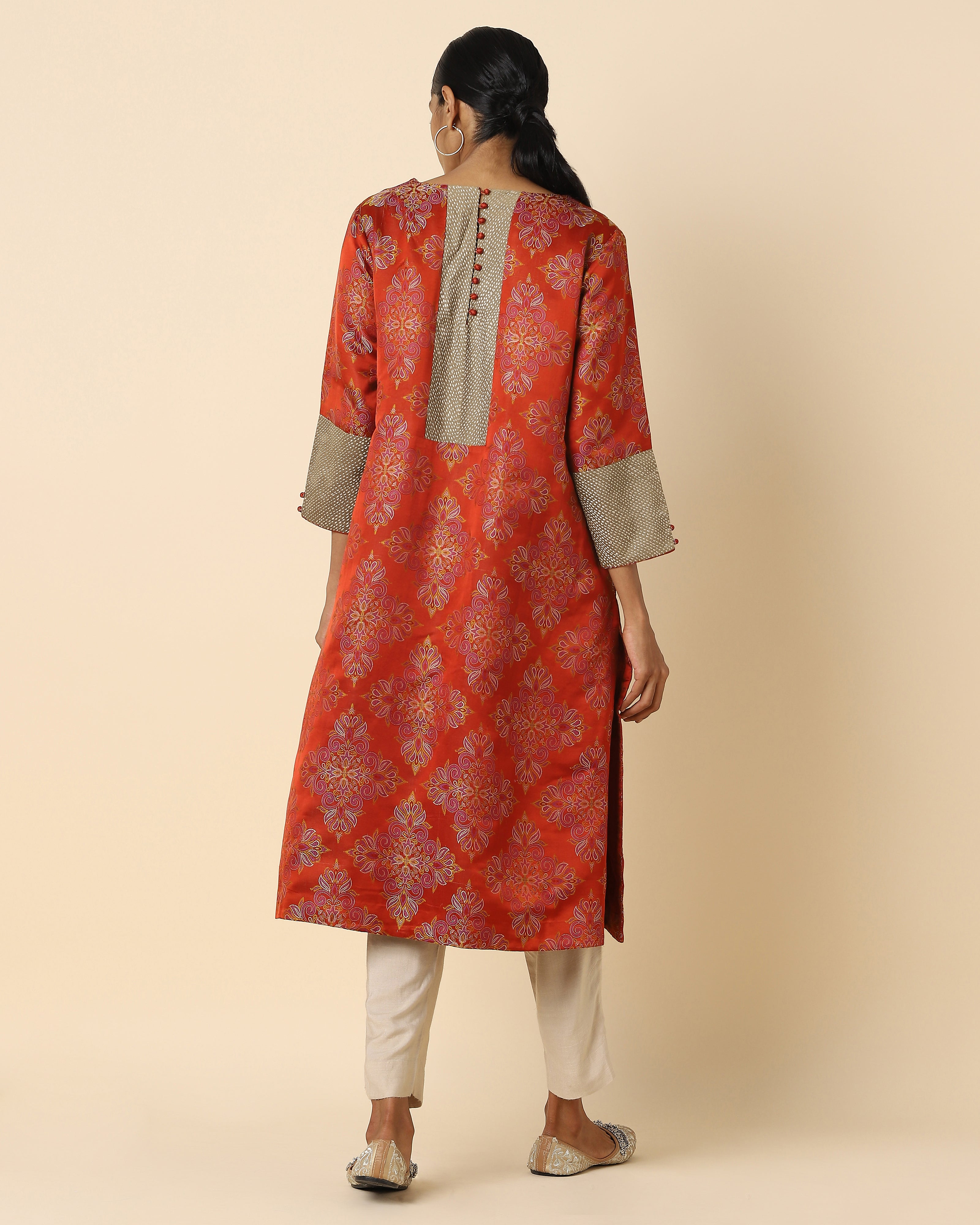 Makena Banarasi Tanchoi Silk Women's Kurta