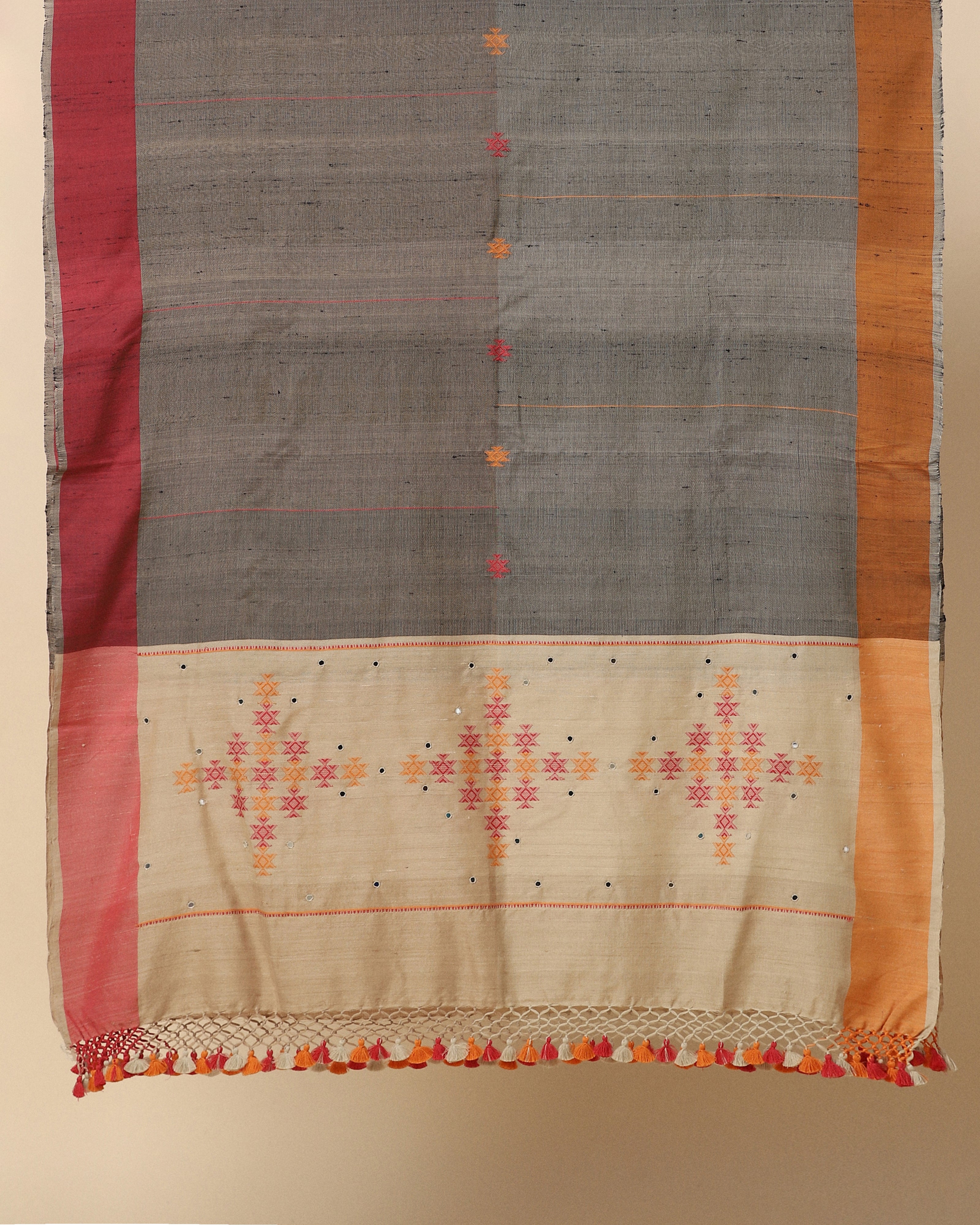 Kissa Bhujodi Extra Weft Cotton Silk Dupatta