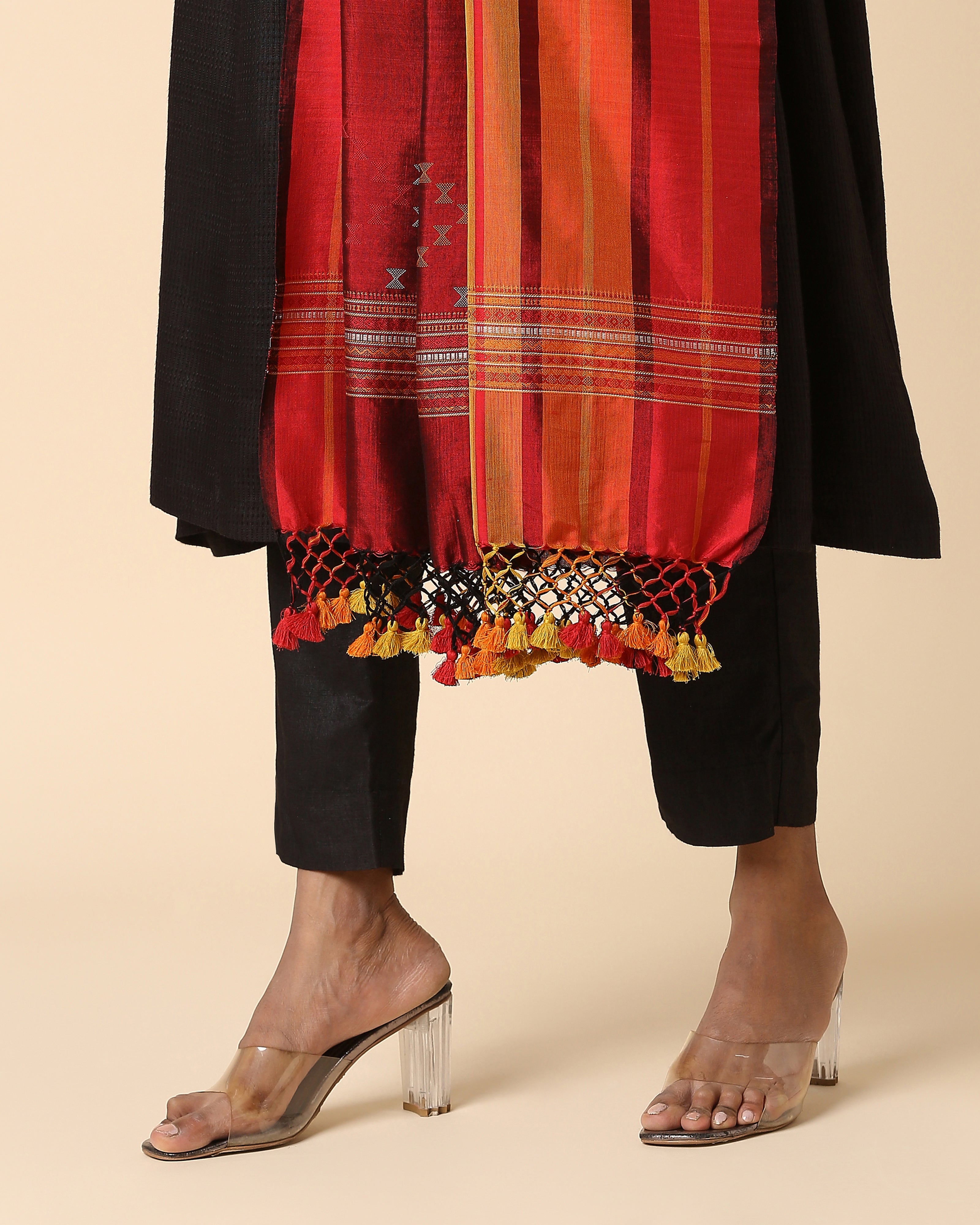 Kalei Bhujodi Extra Weft Cotton Silk Dupatta