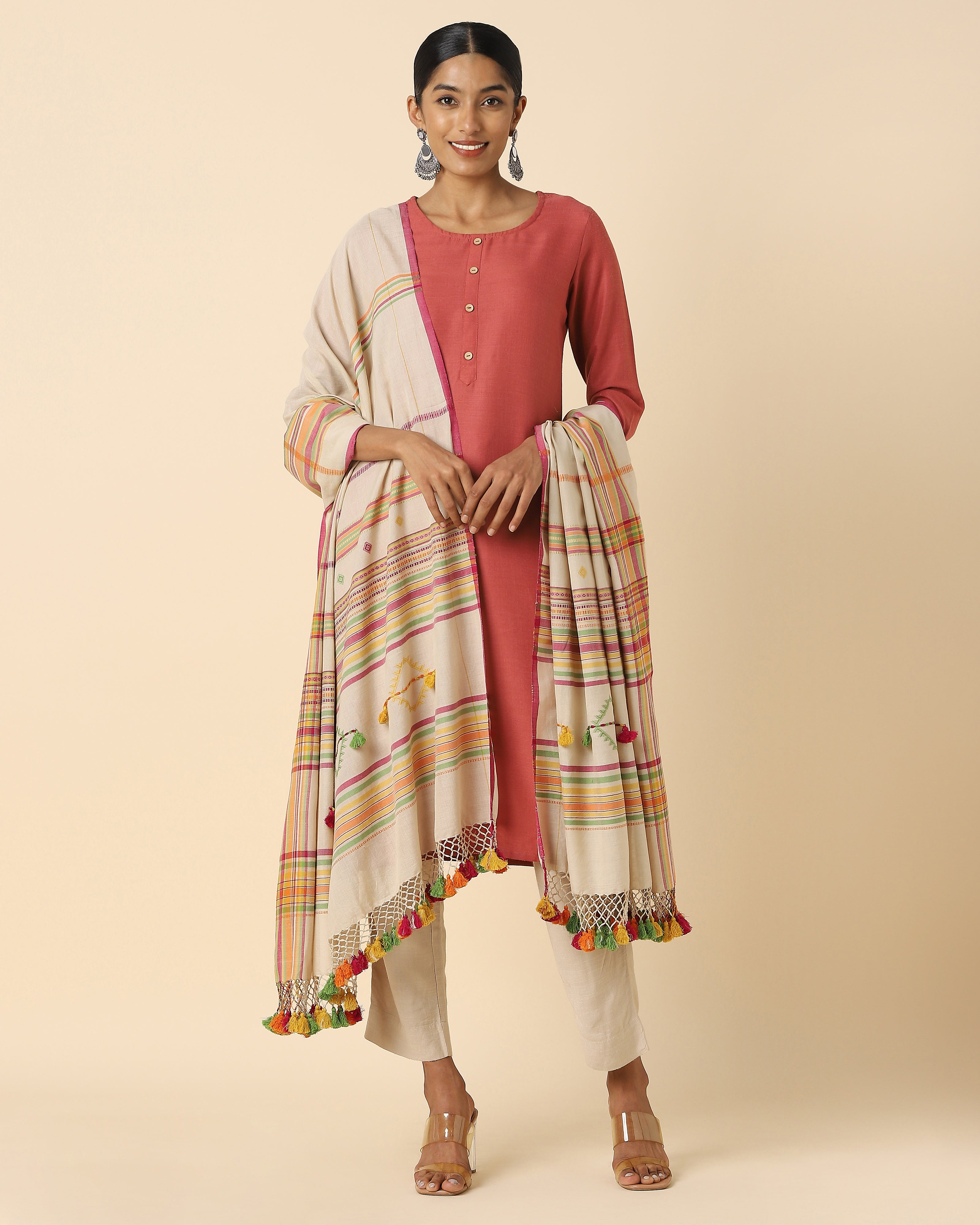 Spectra Bhujodi Extra Weft Cotton Dupatta