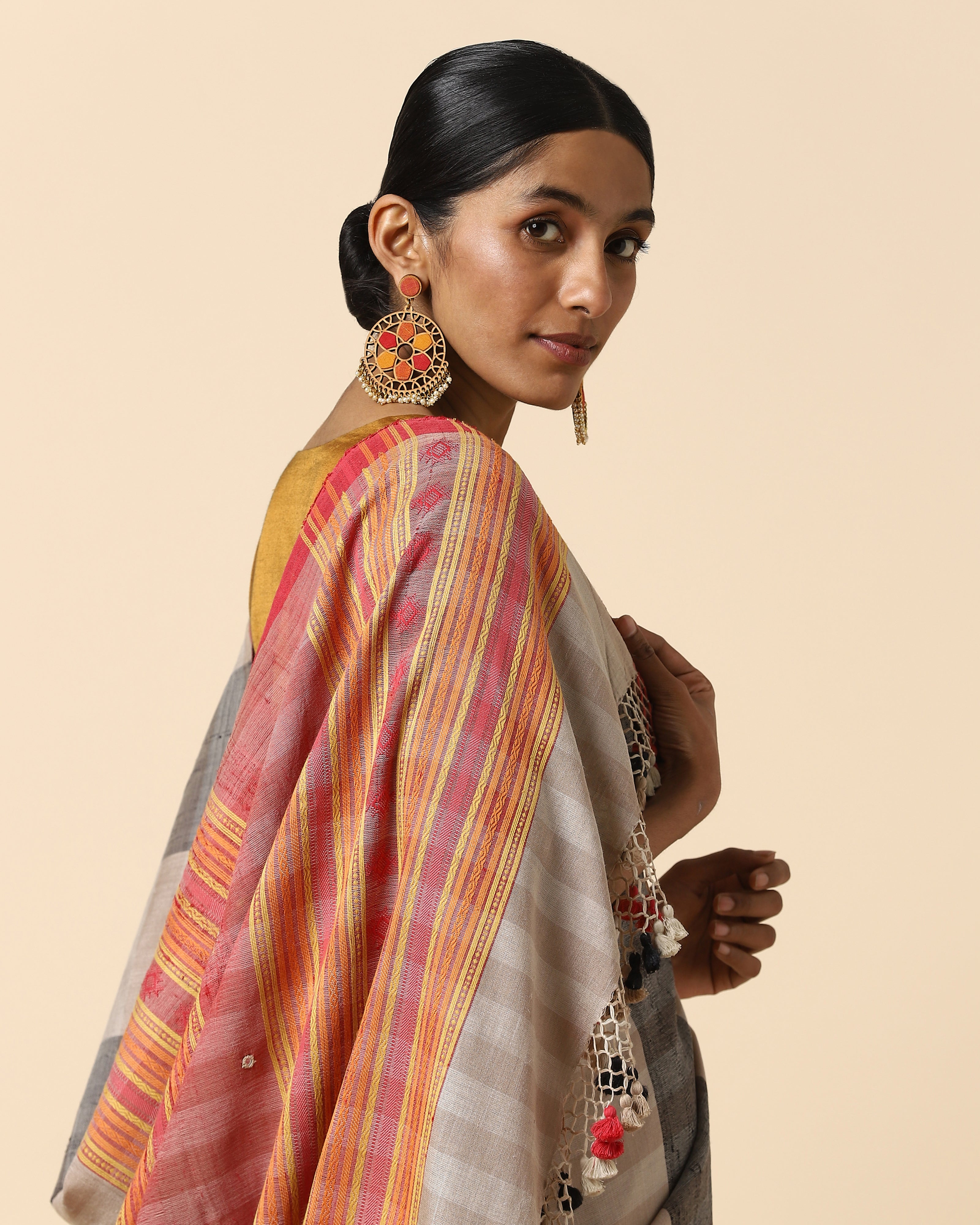 Gyasi Bhujodi Extra Weft Cotton Silk Saree