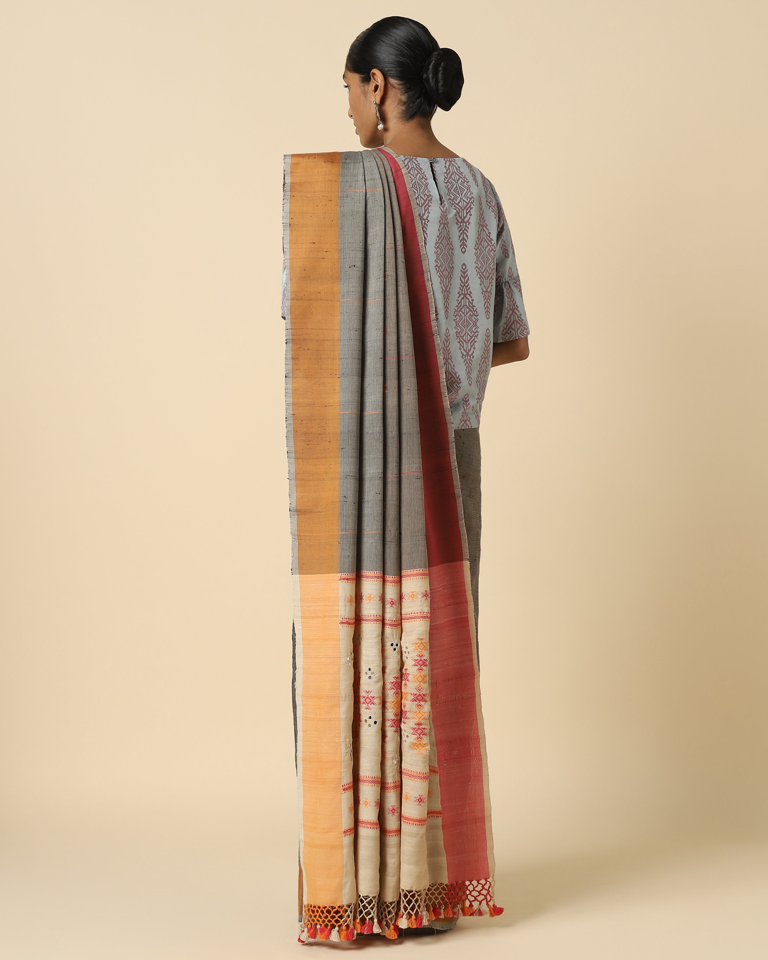 Kissa Bhujodi Extra Weft Cotton Silk Saree