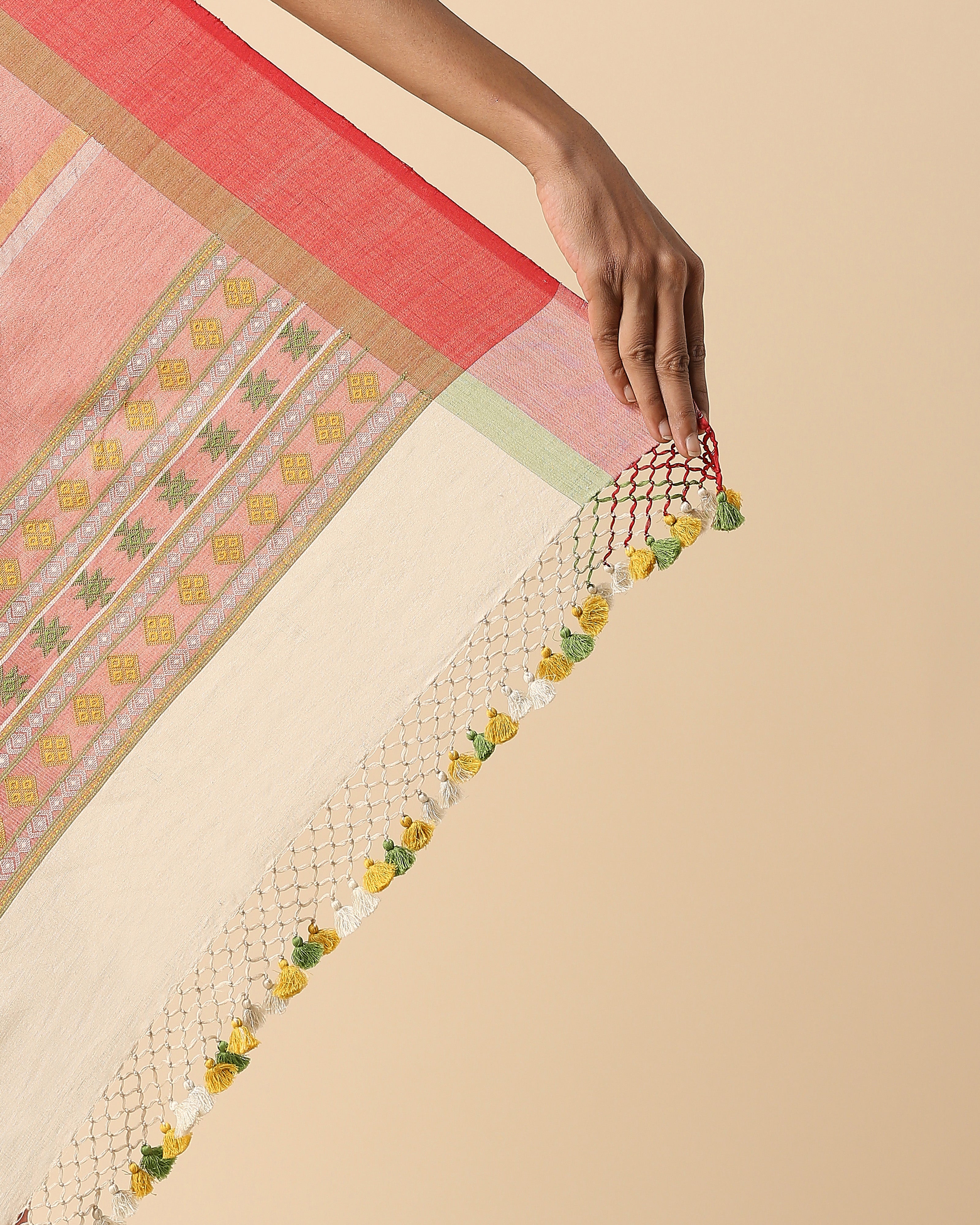 Amun Bhujodi Extra Weft Cotton Saree