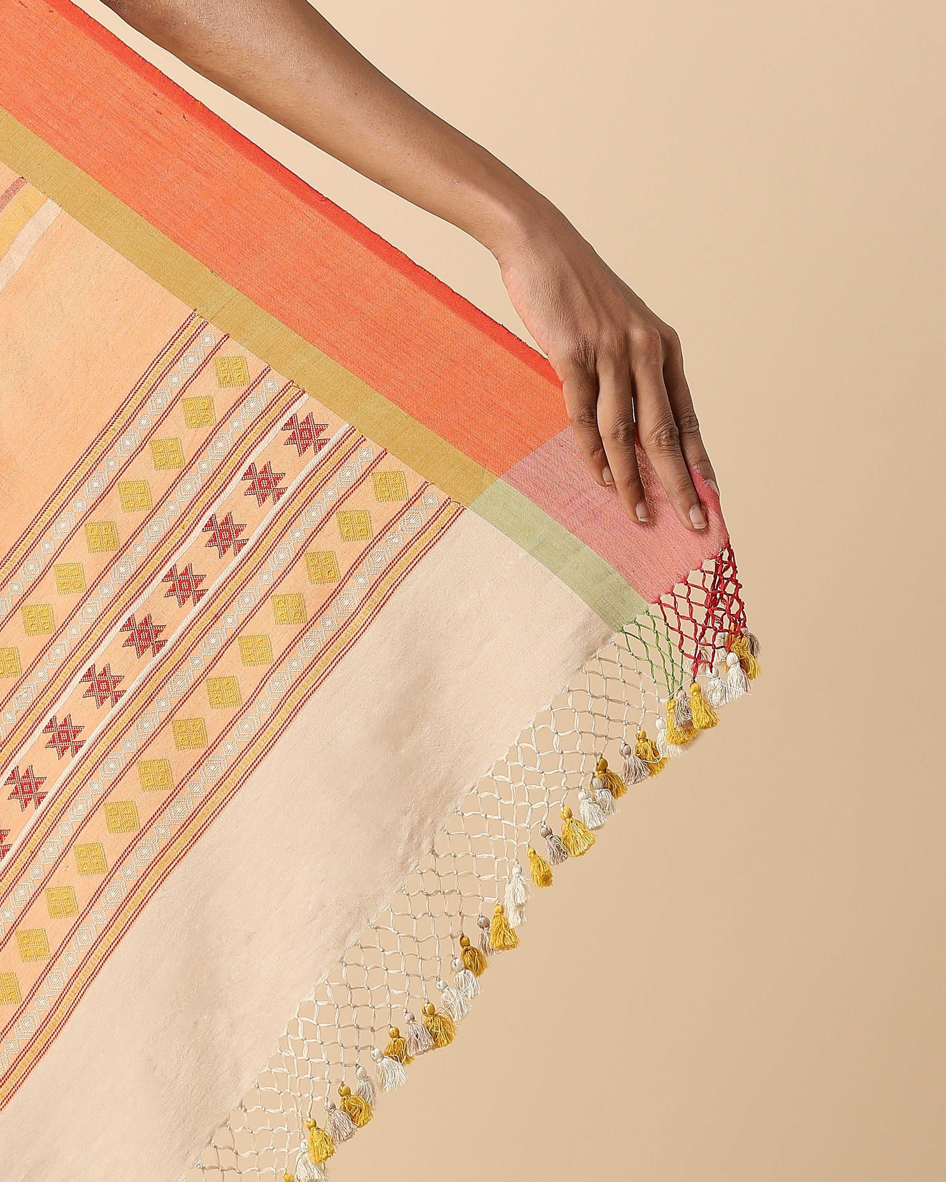 Amun Bhujodi Extra Weft Cotton Saree
