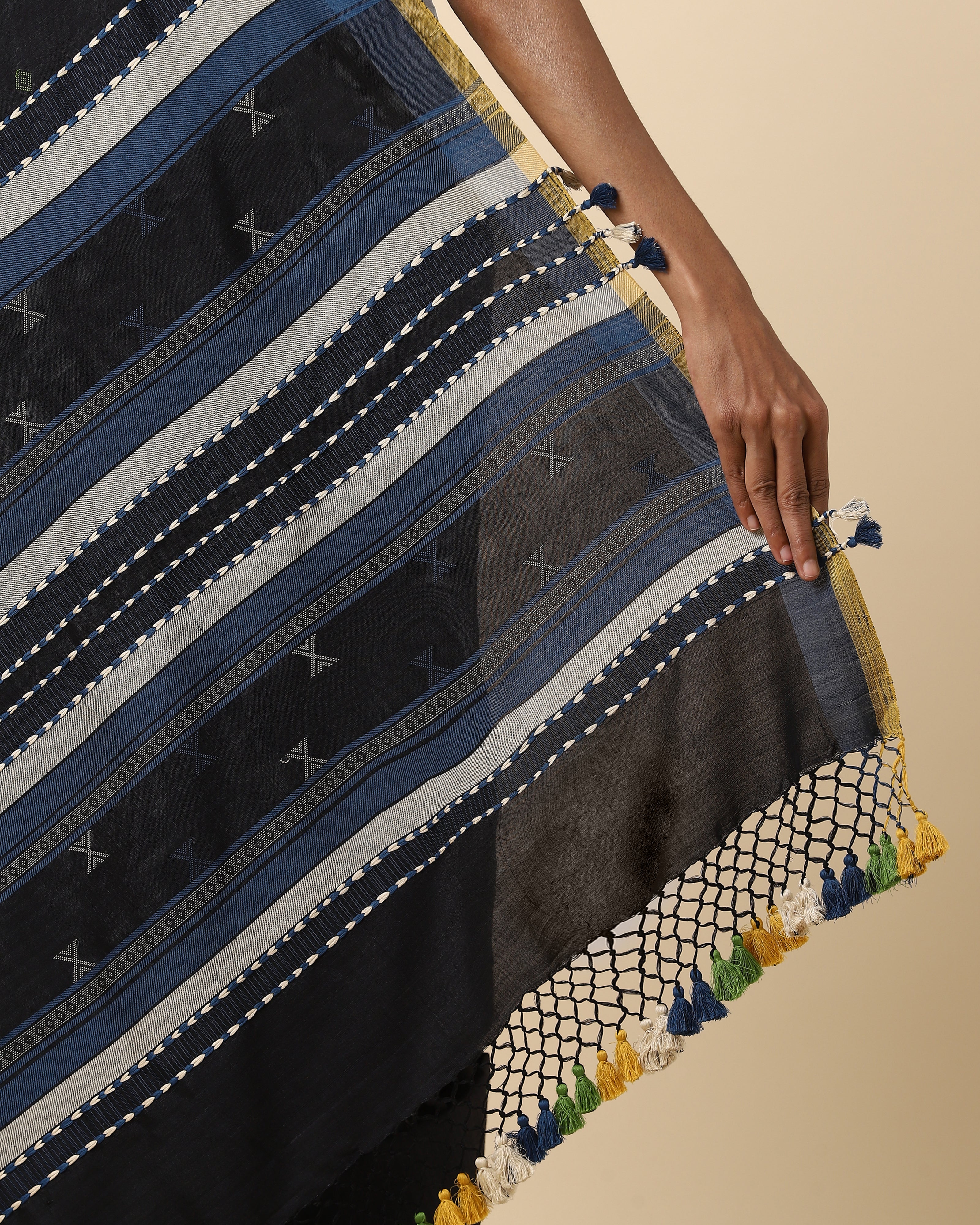 Ethan Bhujodi Extra Weft Cotton Silk Saree