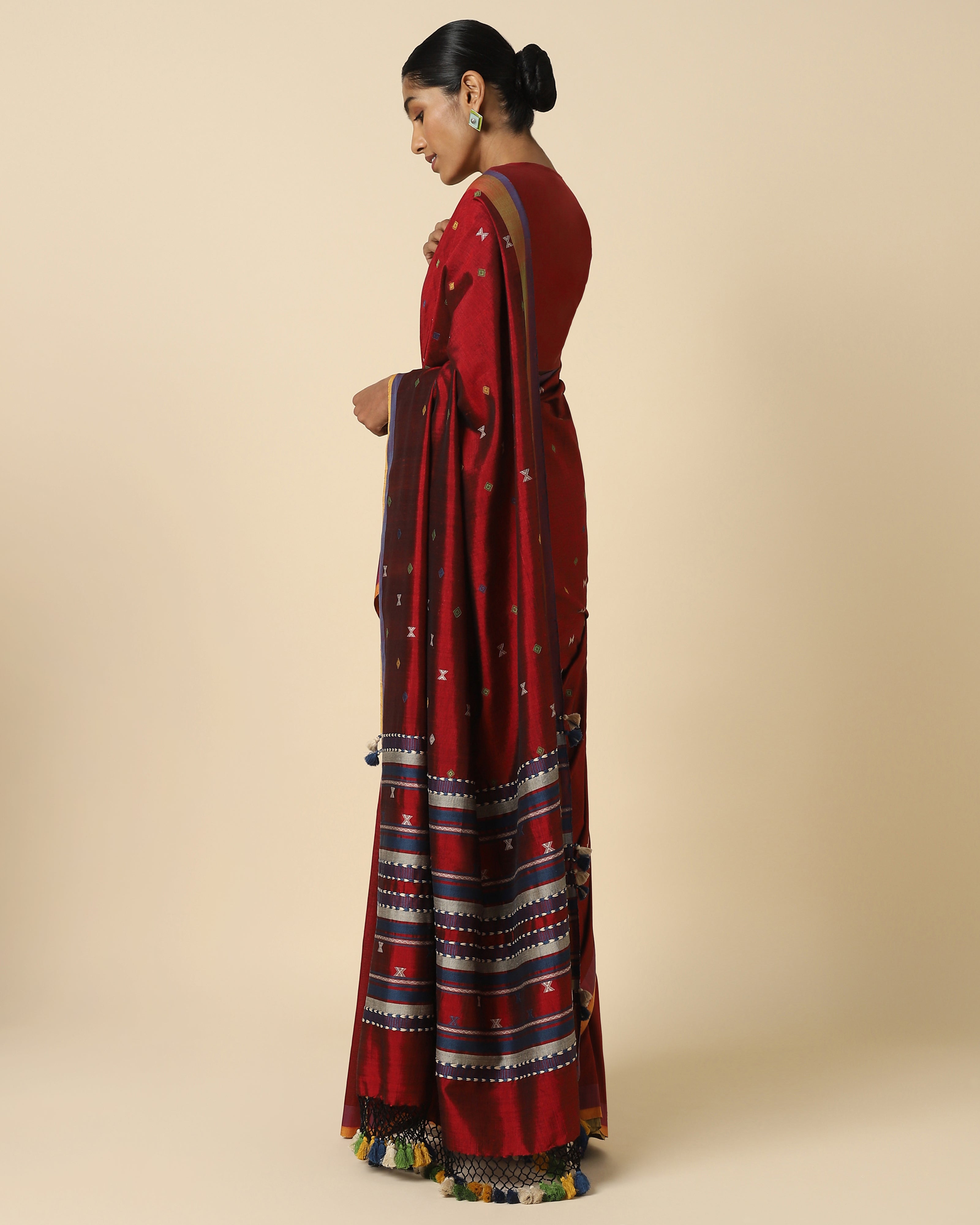 Ethan Bhujodi Extra Weft Cotton Silk Saree