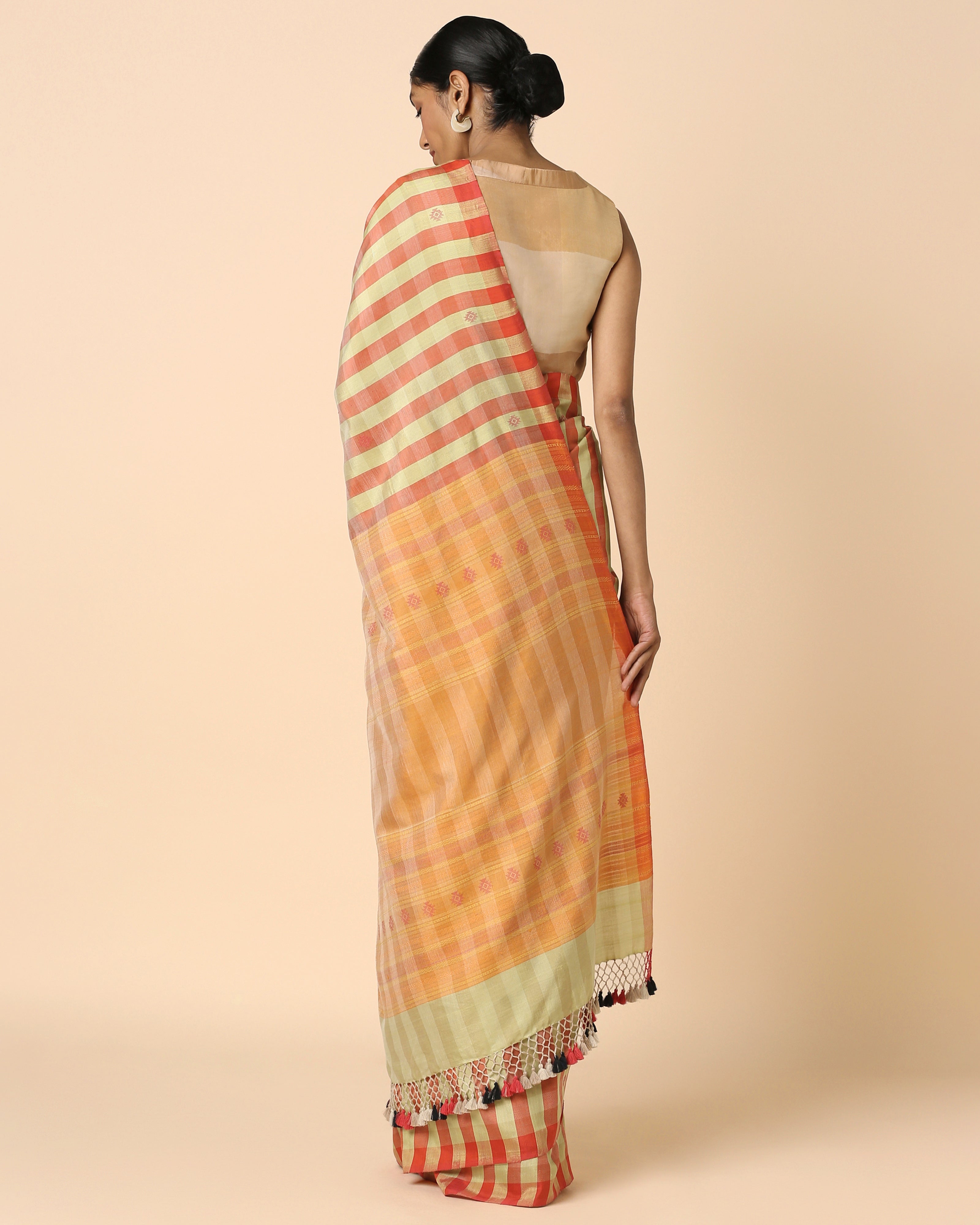 Gyasi Bhujodi Extra Weft Cotton Saree