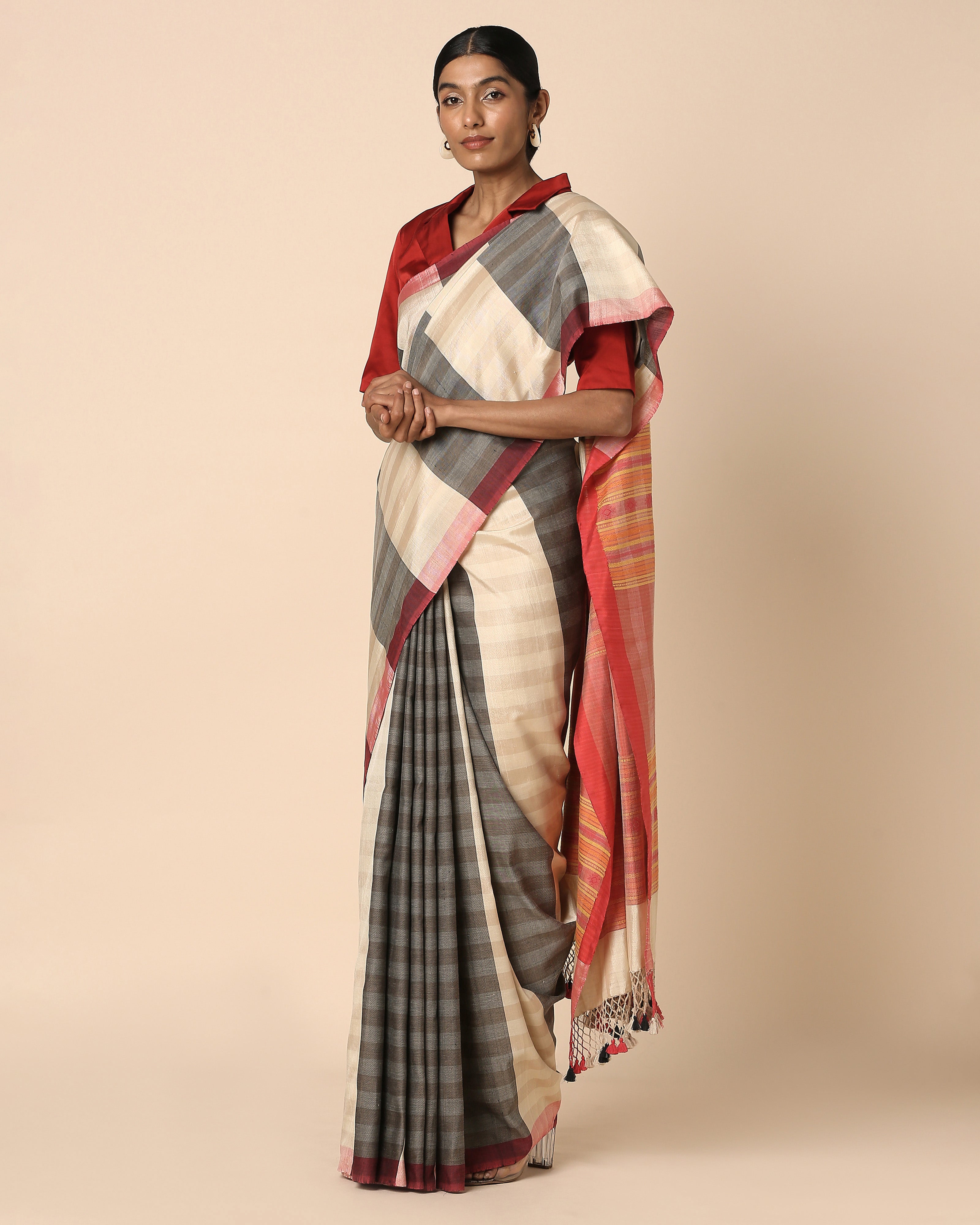 Gyasi Bhujodi Extra Weft Cotton Silk Saree