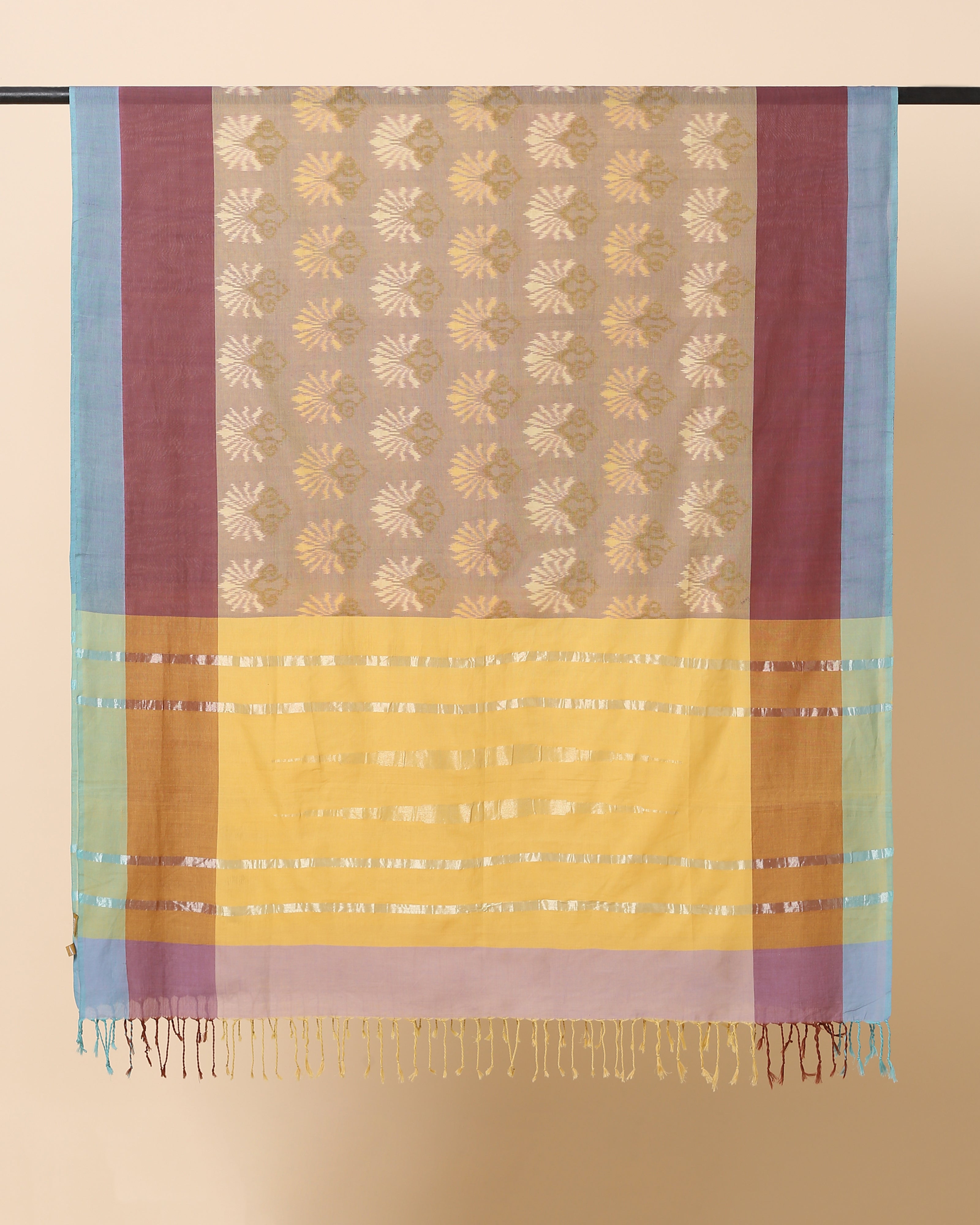 Saiya Pochampally Weft Ikat Cotton Dupatta