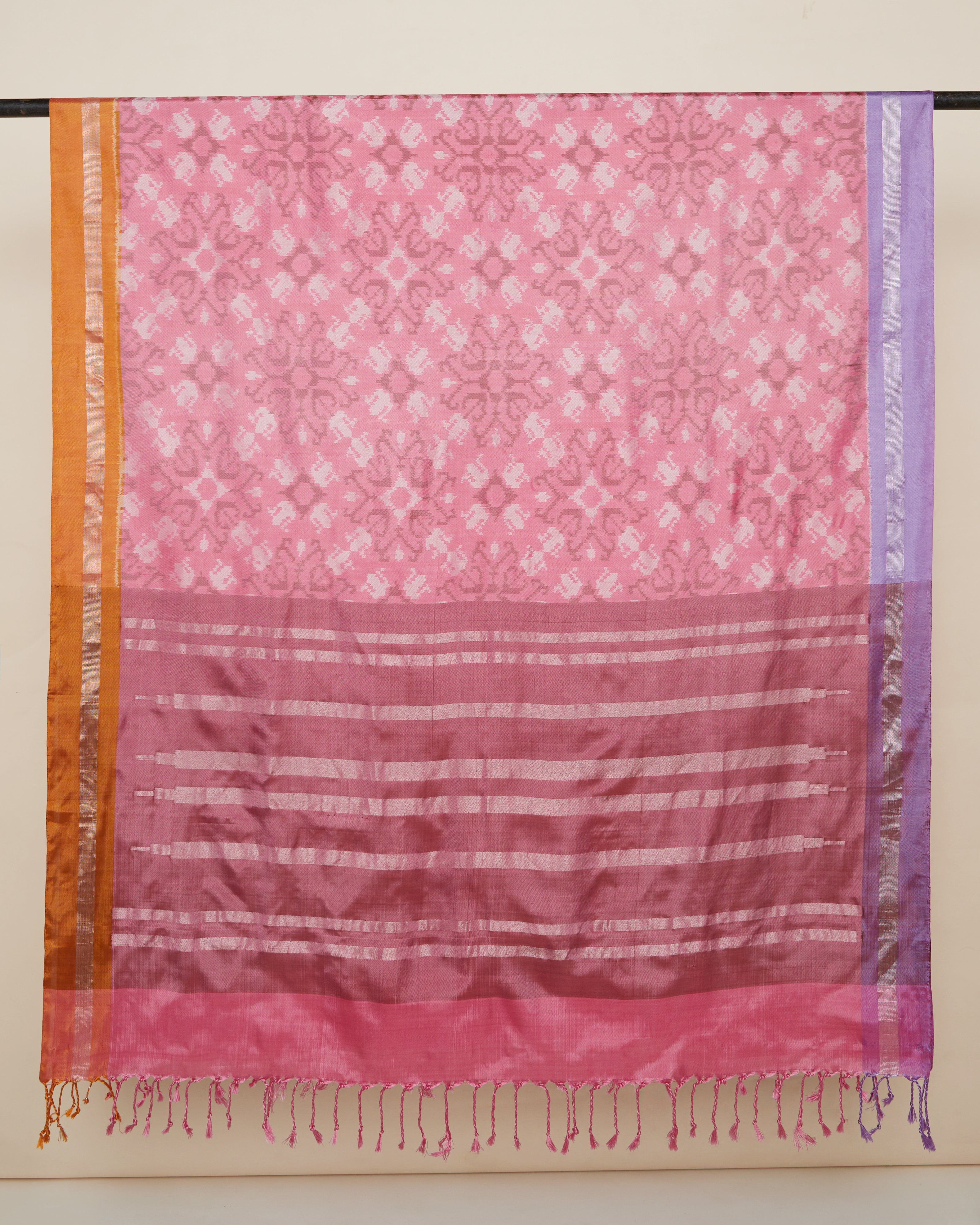 Naman Pochampally Weft Ikat Silk Dupatta