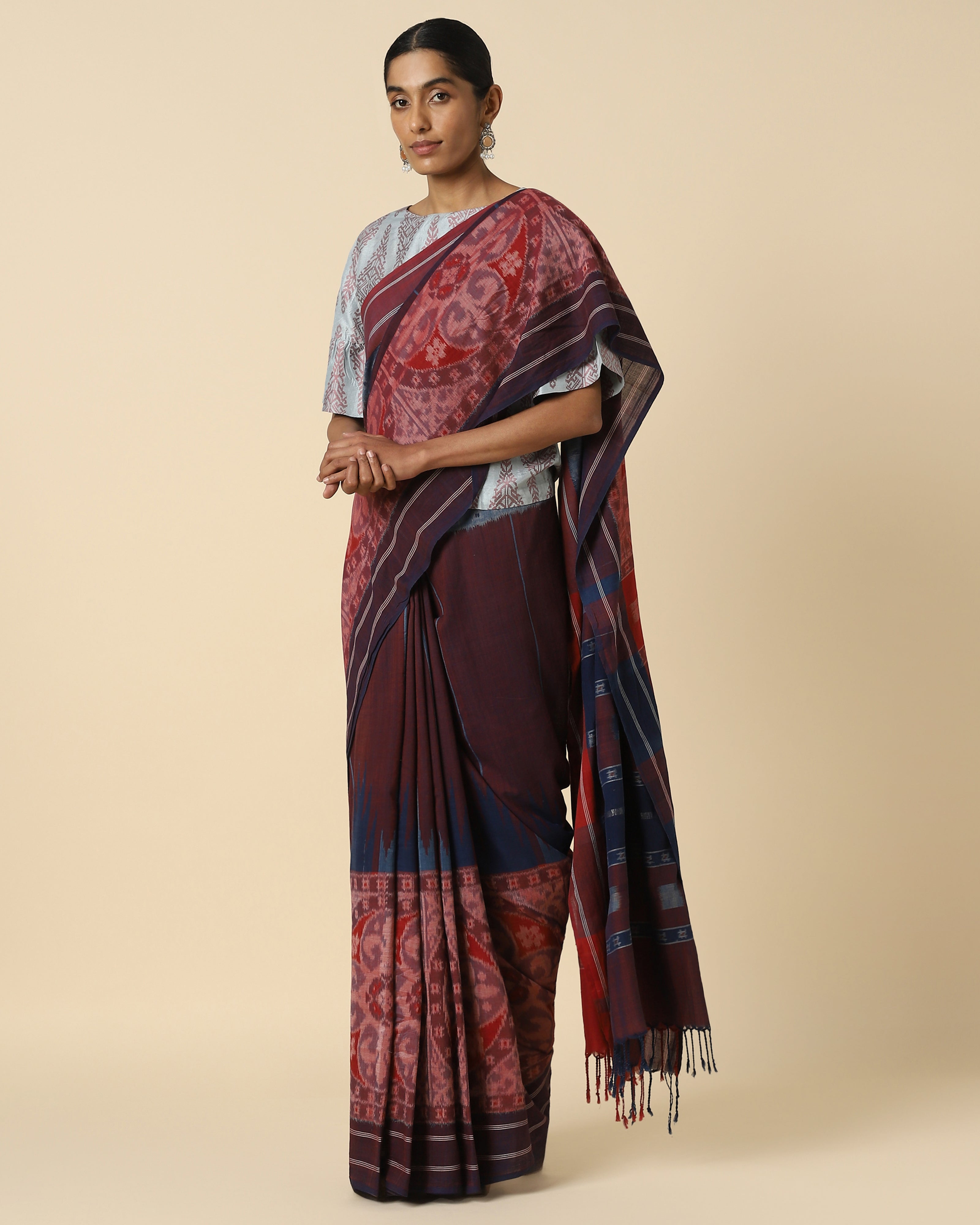 Farida Pochampally Weft Ikat Cotton Saree