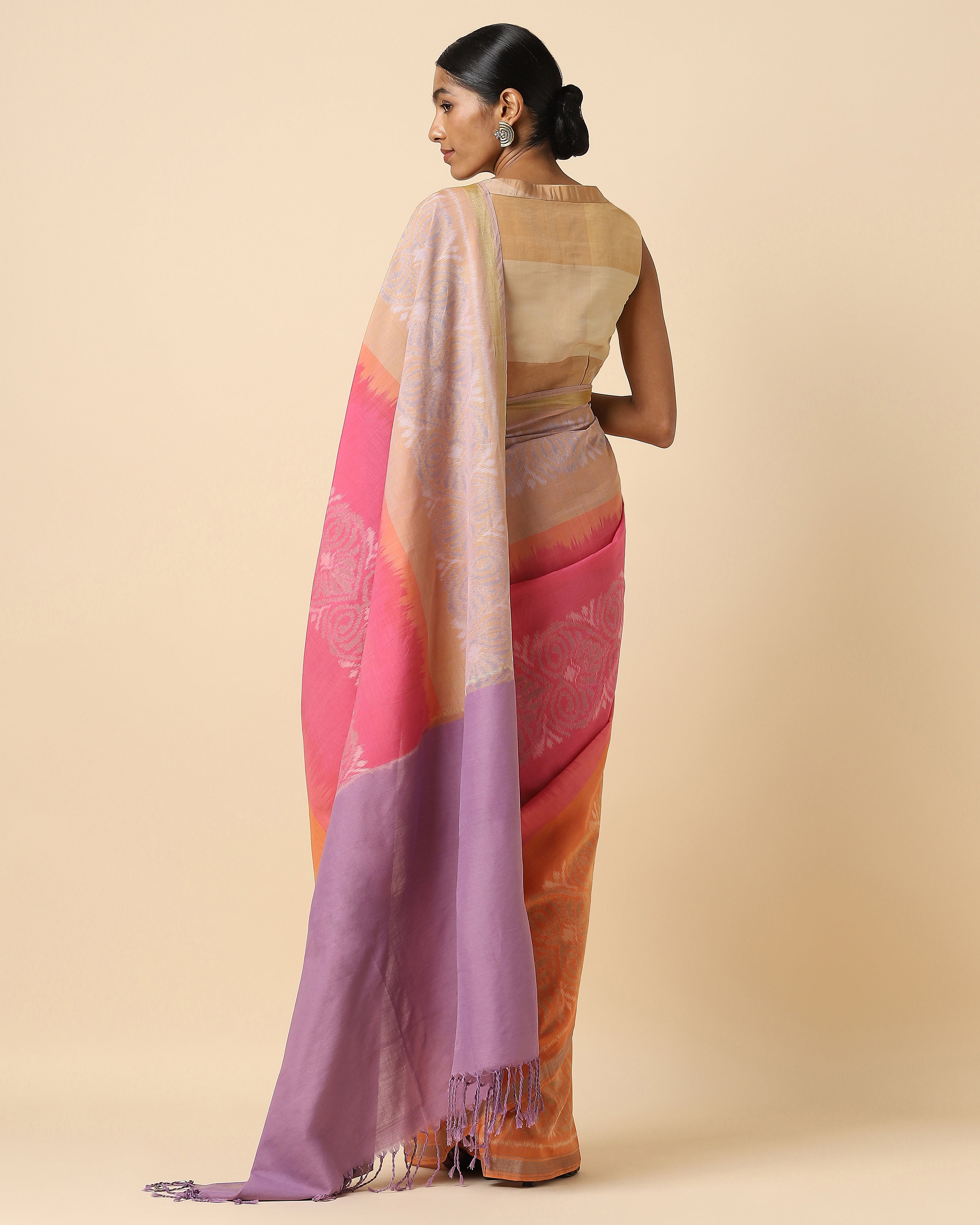 Manya Pochampally Weft Ikat Cotton Saree