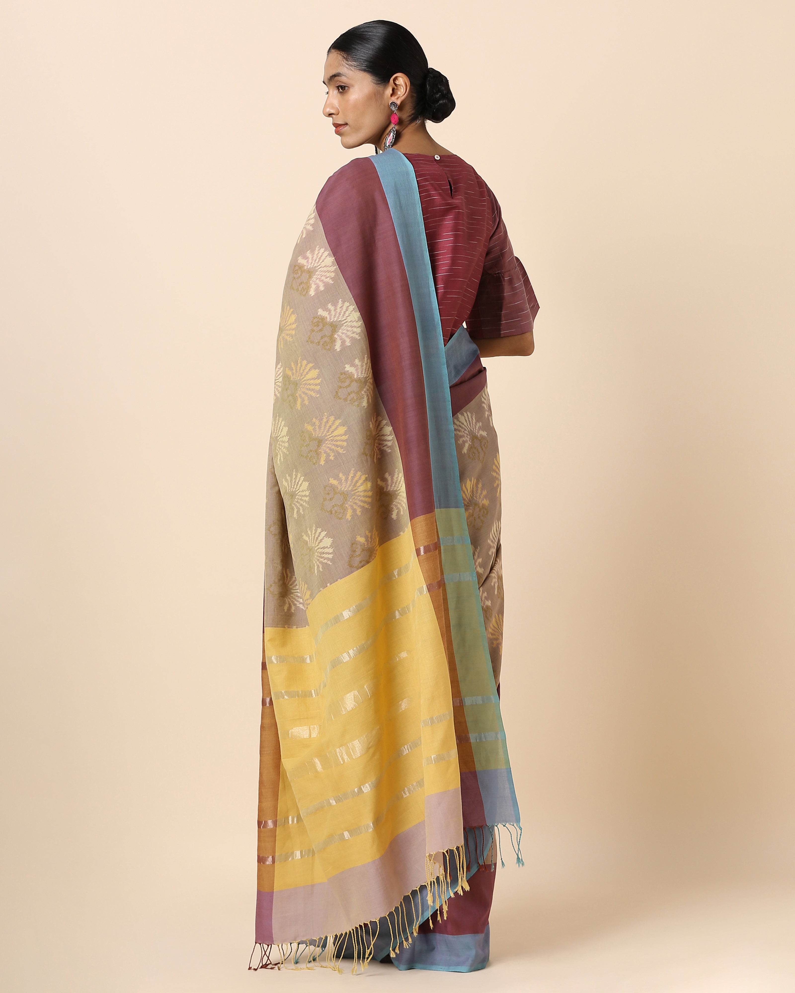 Saiya Pochampally Weft Ikat Cotton Saree