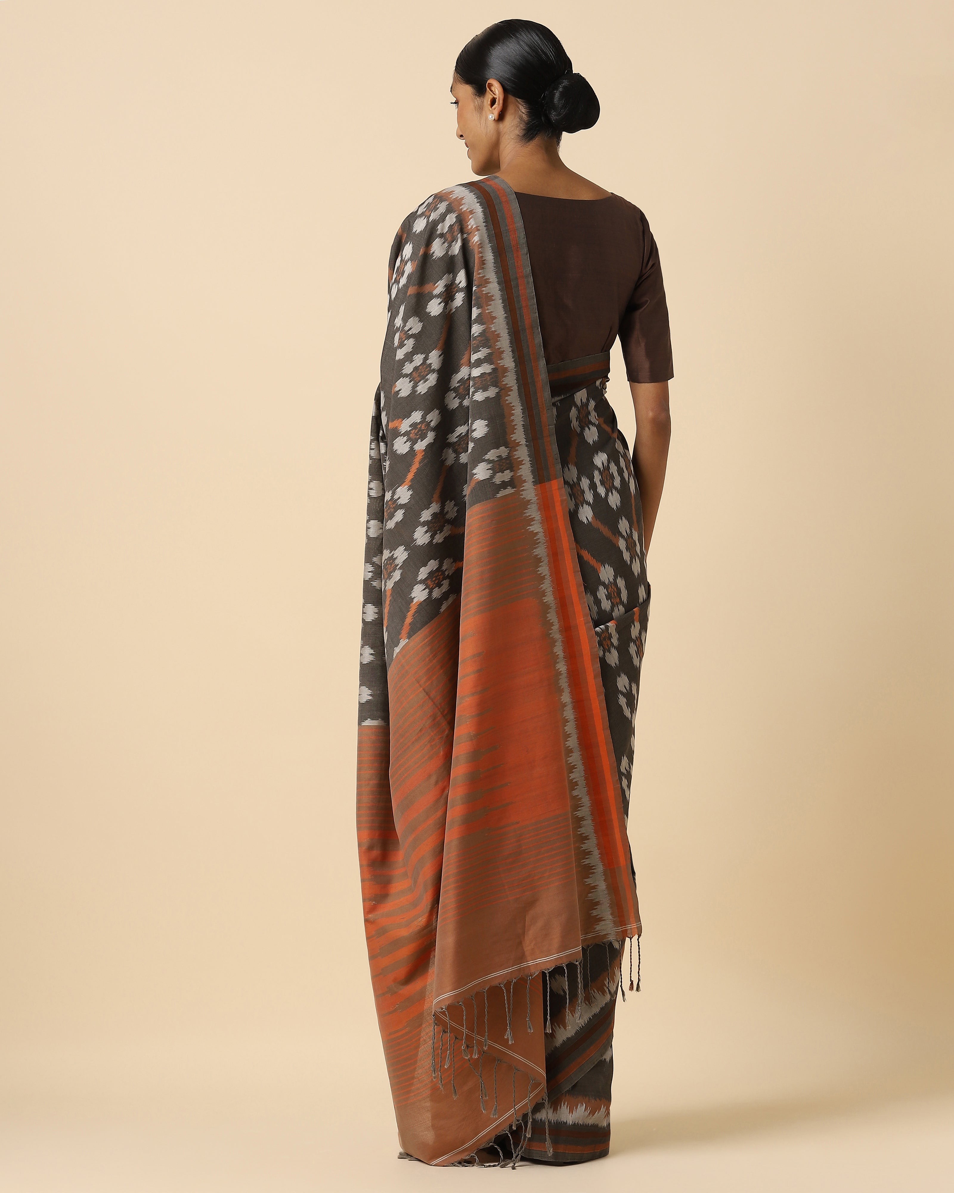 Nairama Pochampally Weft Ikat Cotton Saree