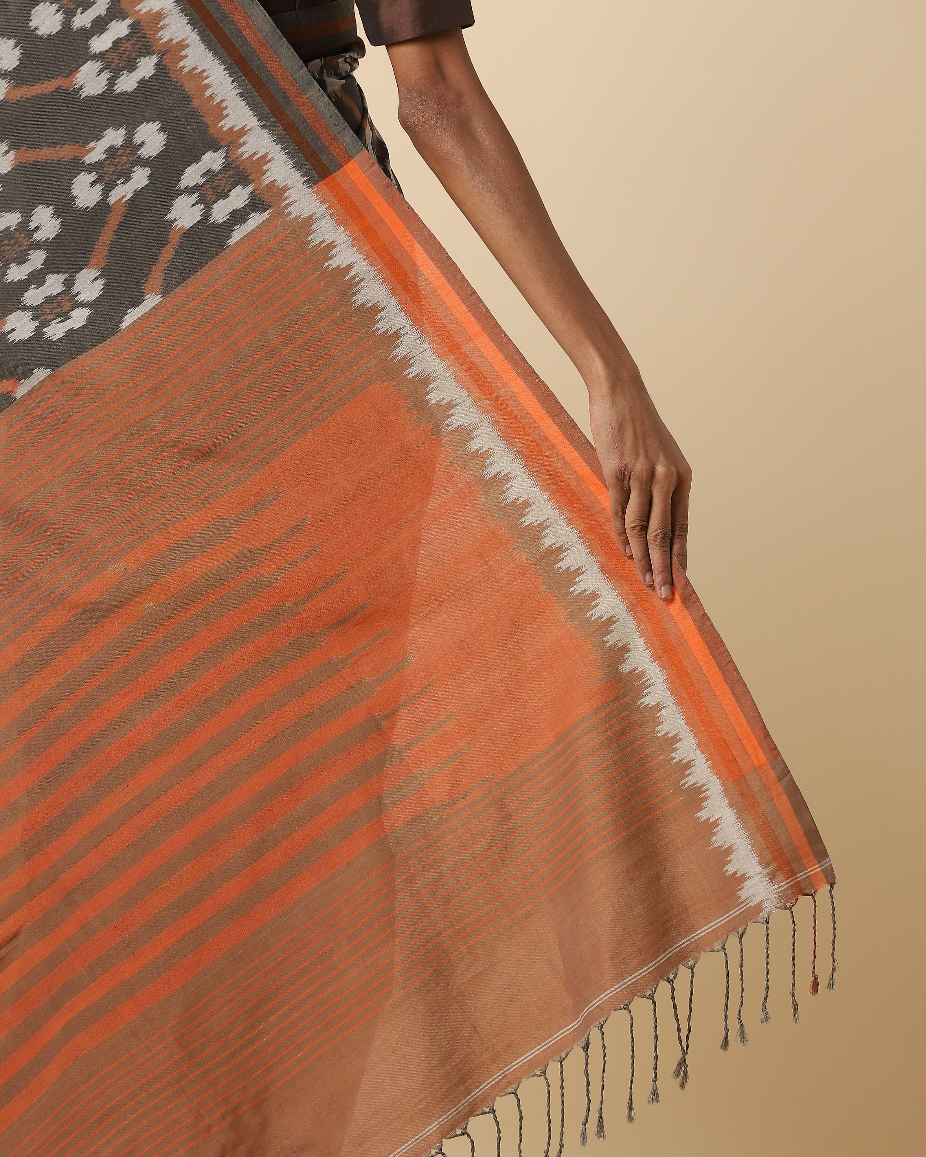 Nairama Pochampally Weft Ikat Cotton Saree