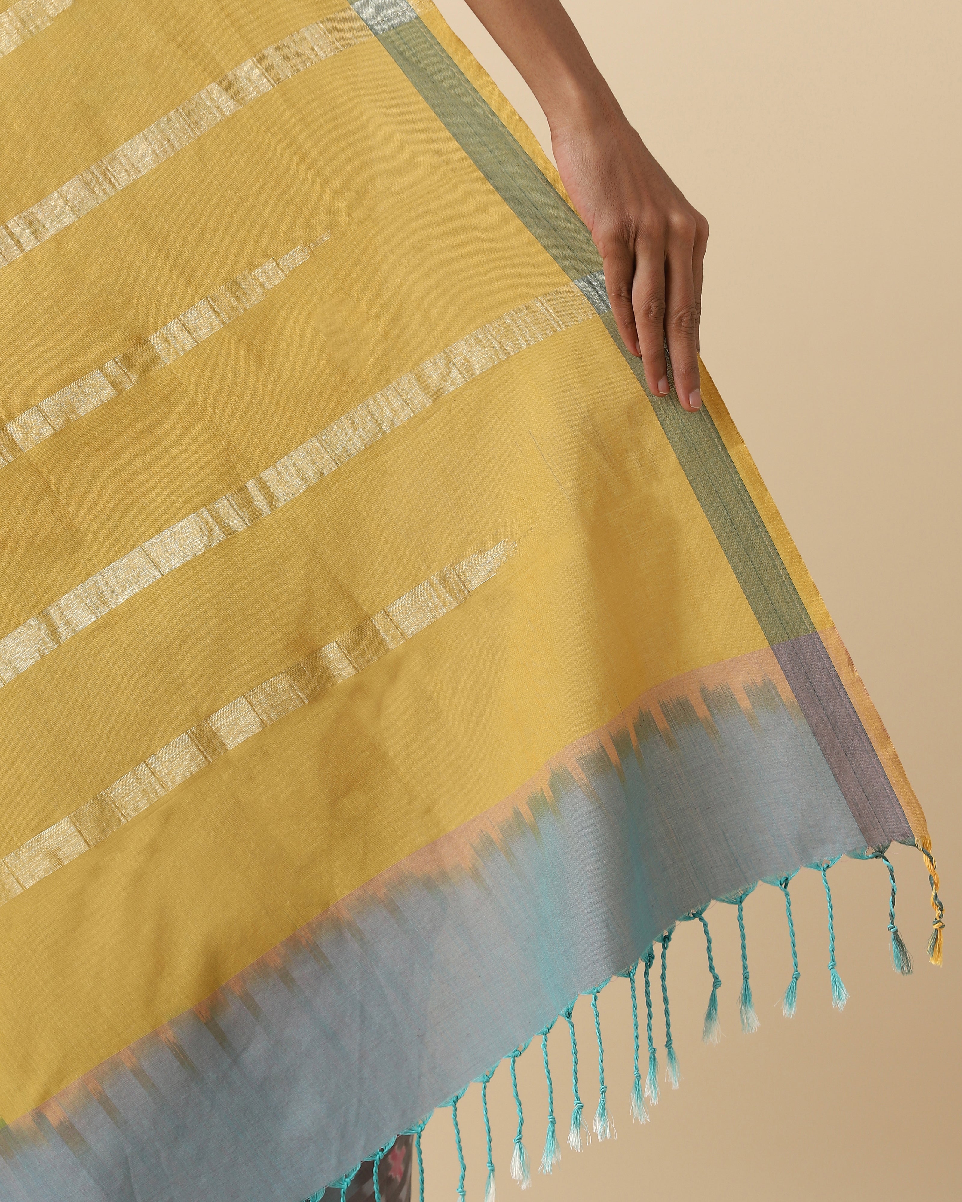 Paromita Pochampally Weft Ikat Cotton Saree